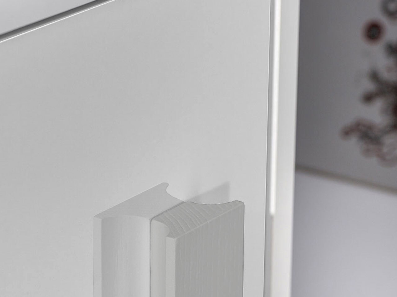 Chambre enfant complète Merevari 108 (Blanc + Blanc brillant + Gris)