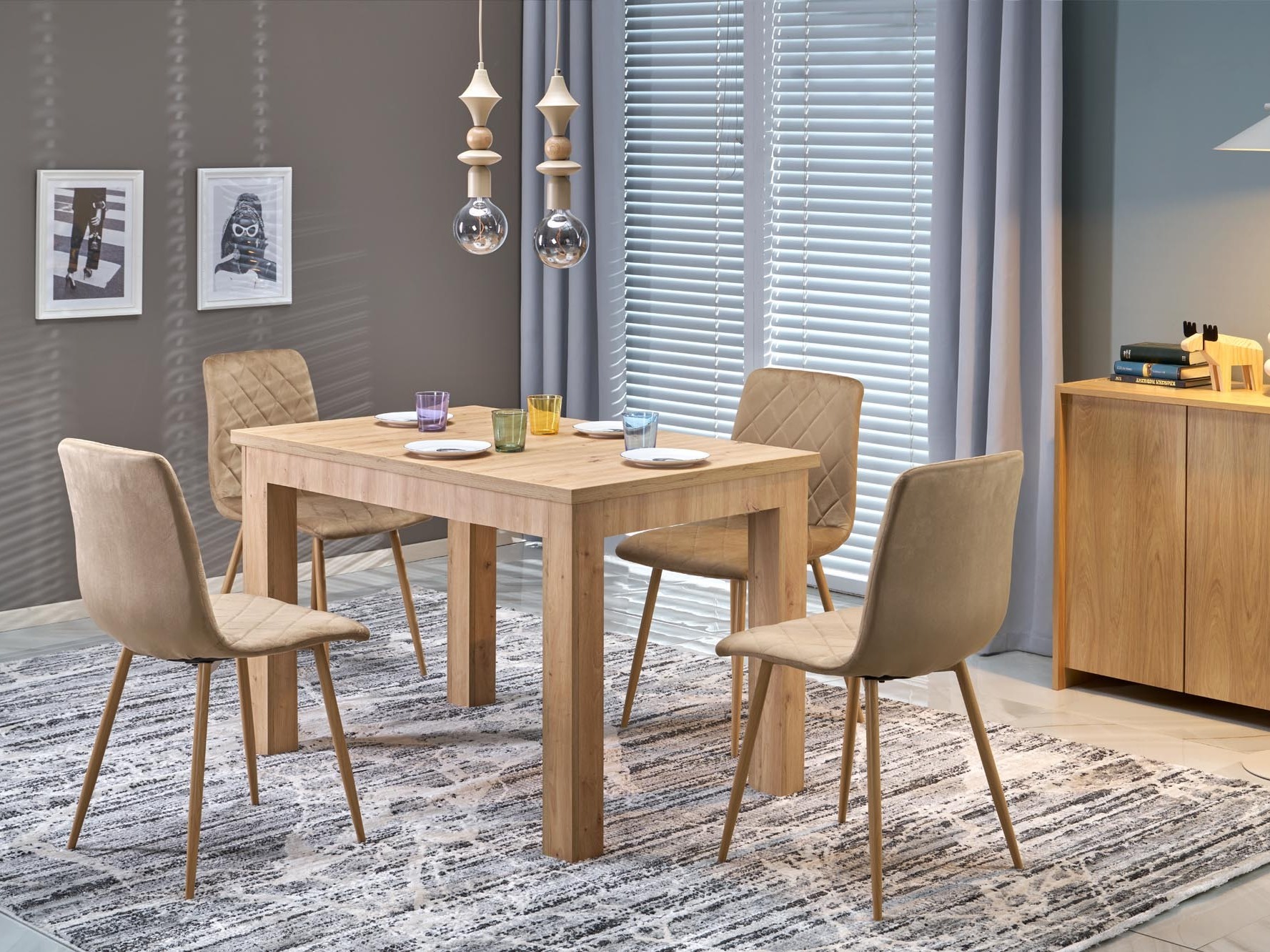 Table Houston 2165 (Chêne Artisan)