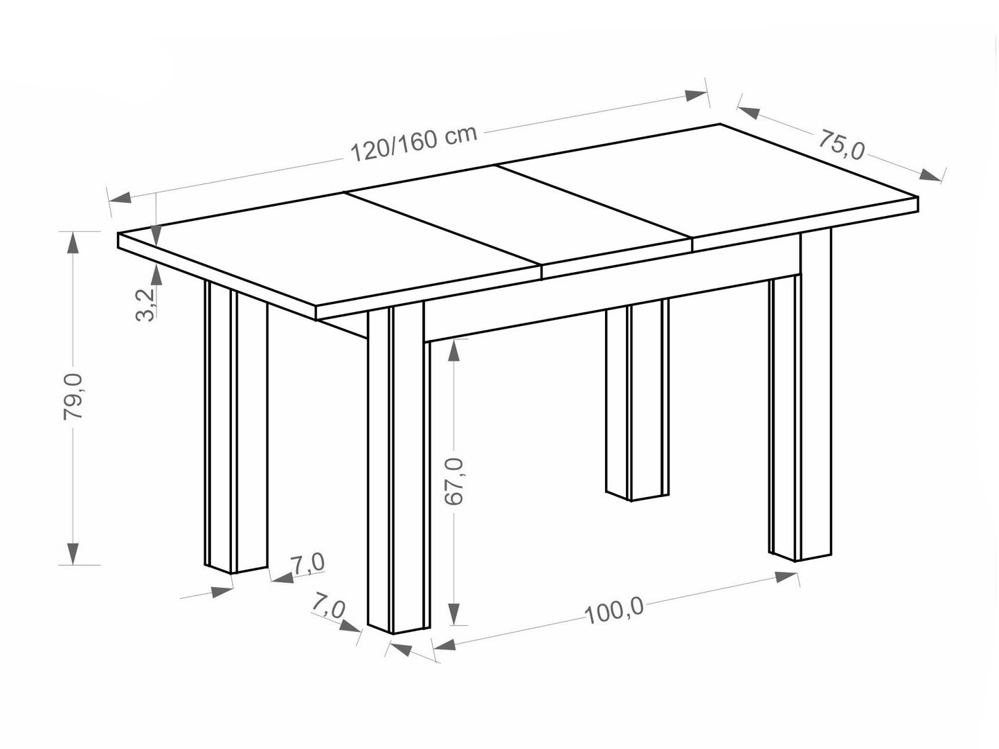Table Houston 2165 (Chêne Artisan)