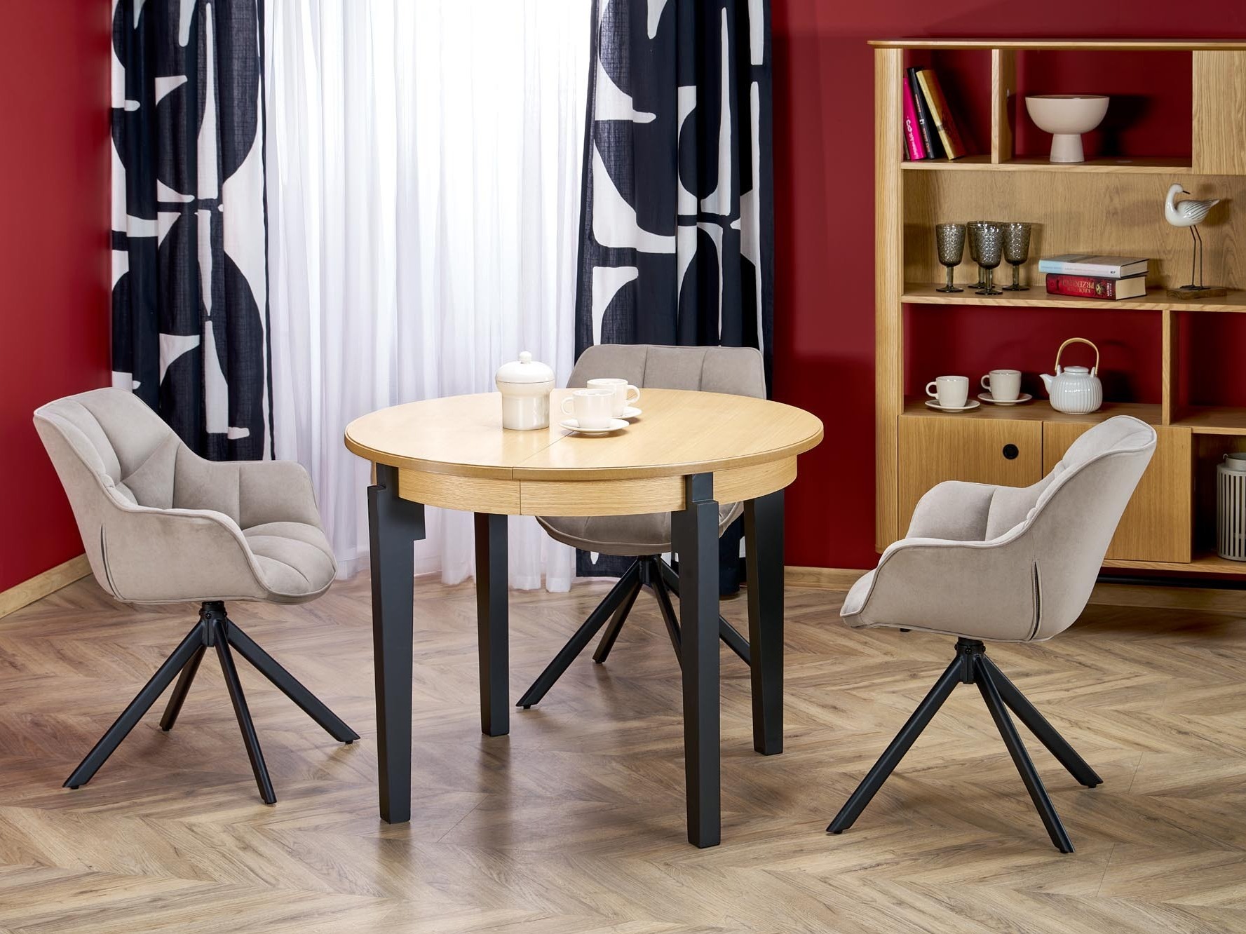 Table Houston 785 (Chêne + Noir)