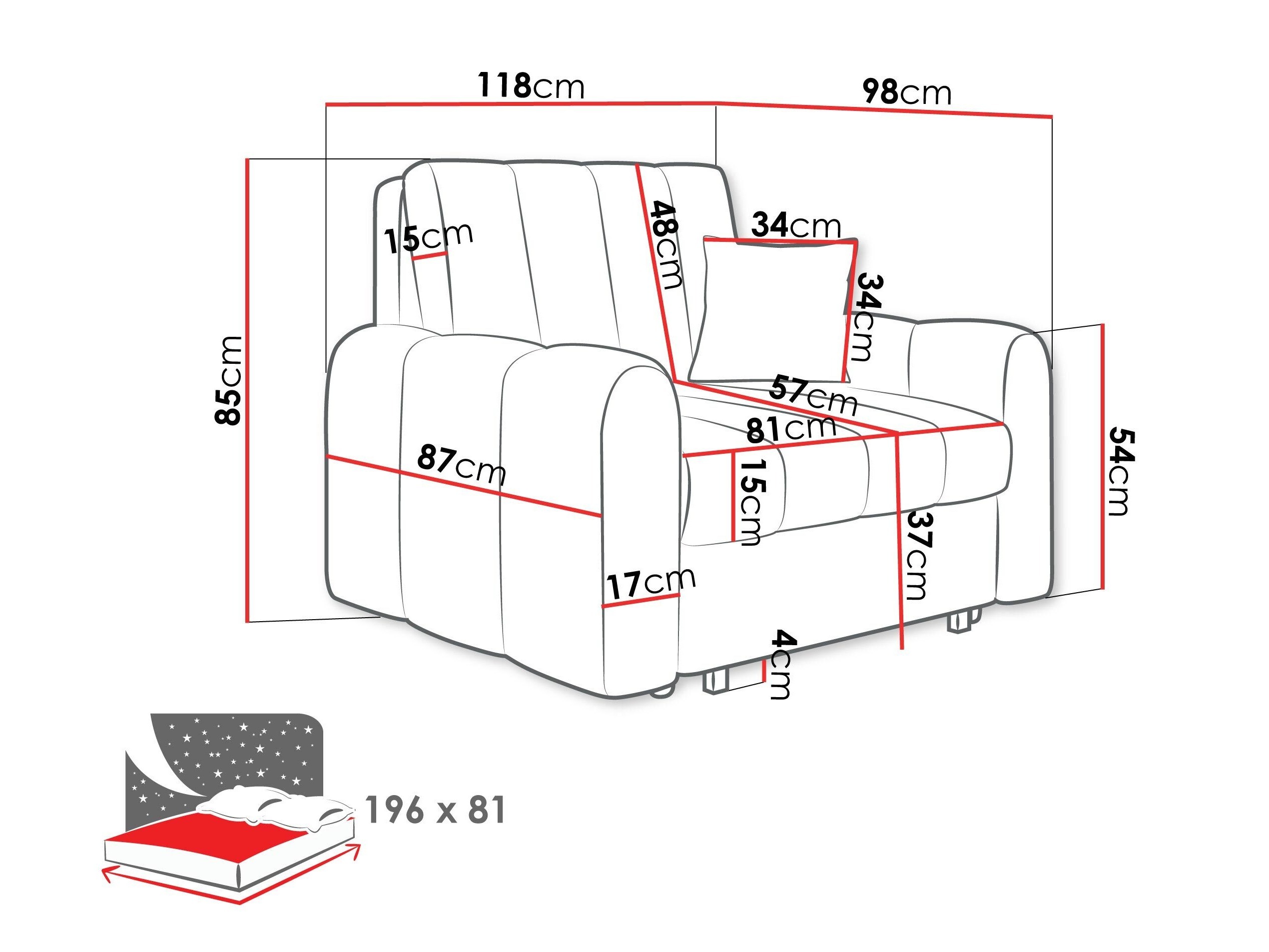 Fauteuil Columbus 262 (Lumo 30)
