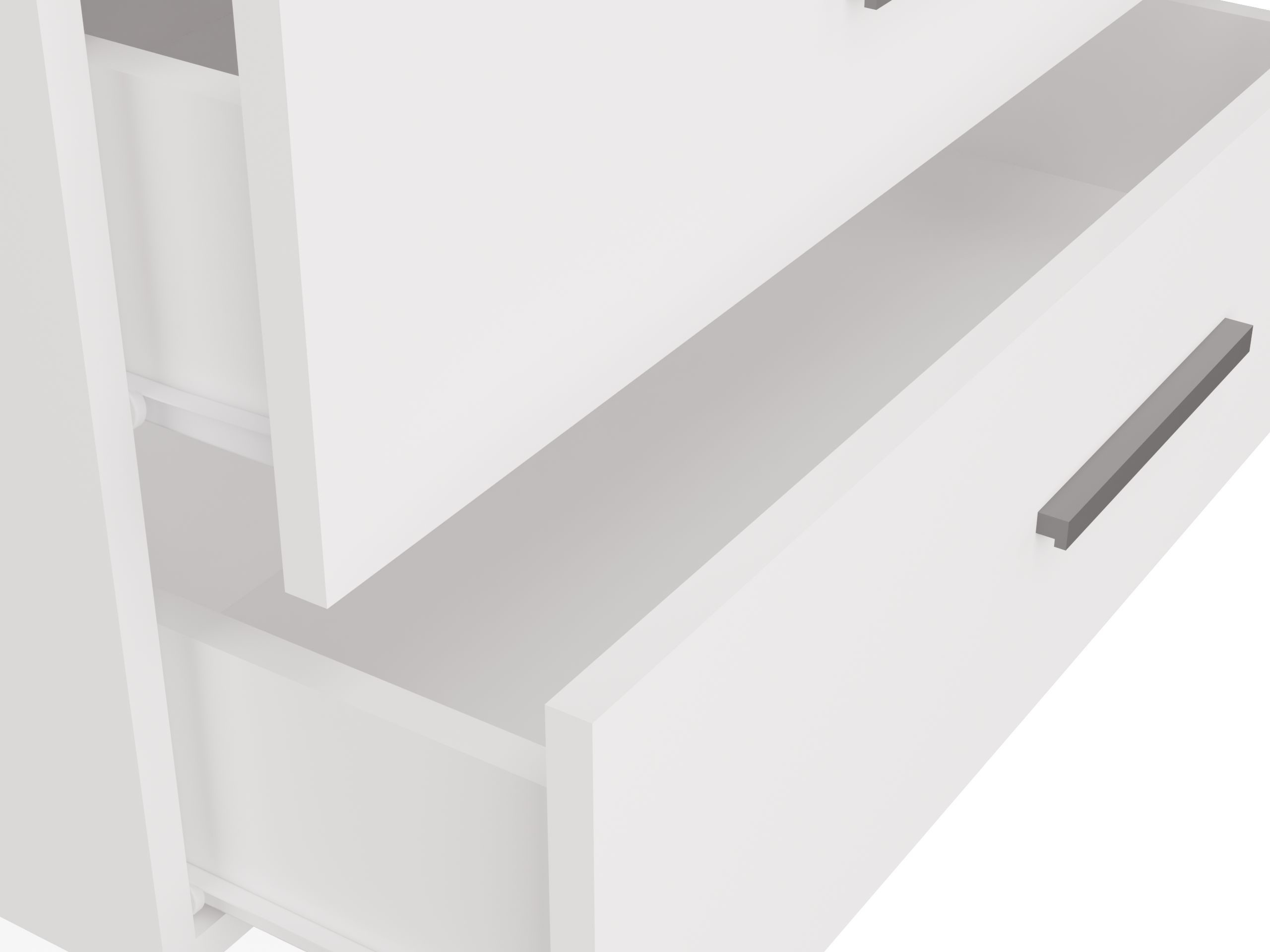 Armoire de salle de bains murale pour lavabo Nolmaru 113 (Blanc)