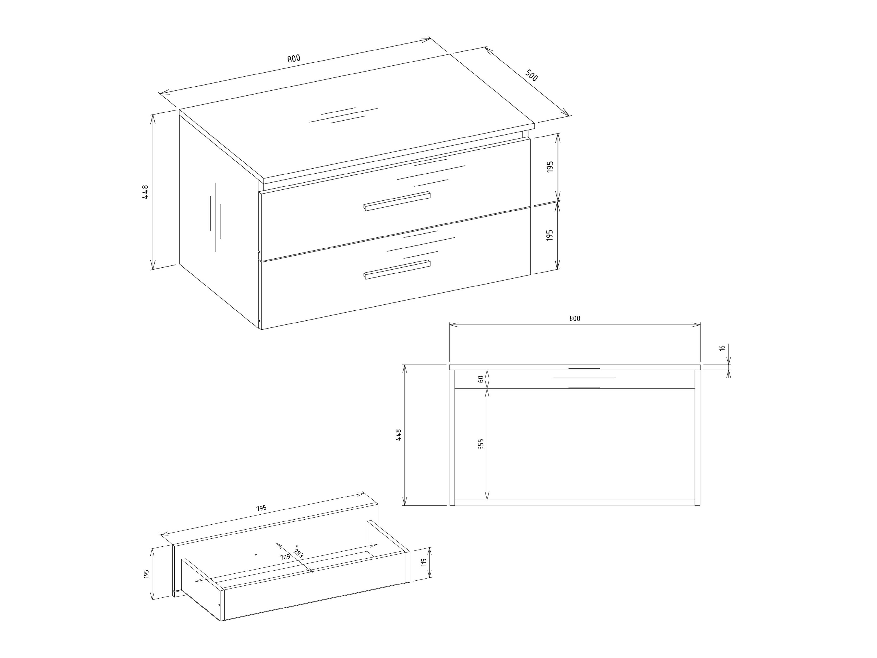 Armoire de salle de bains murale pour lavabo Nolmaru 113 (Chêne Artisan)