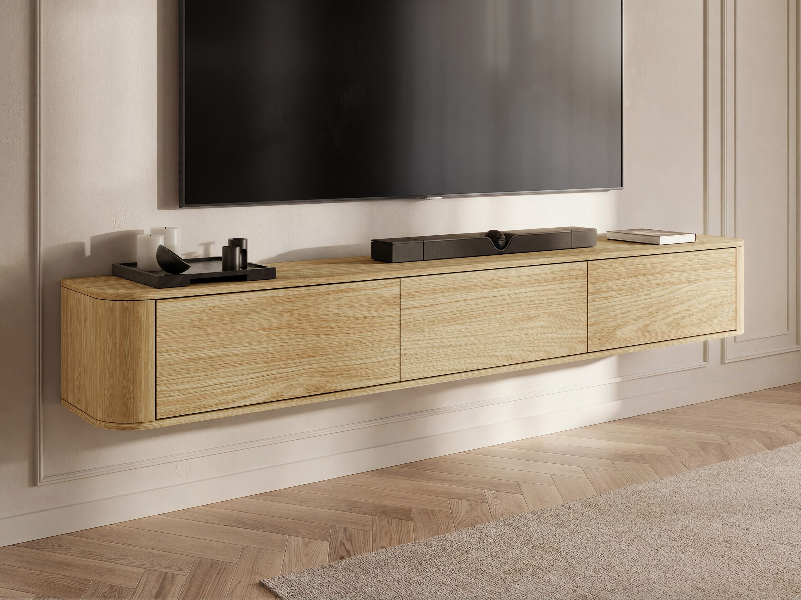 Meuble TV Claritas (Chêne)