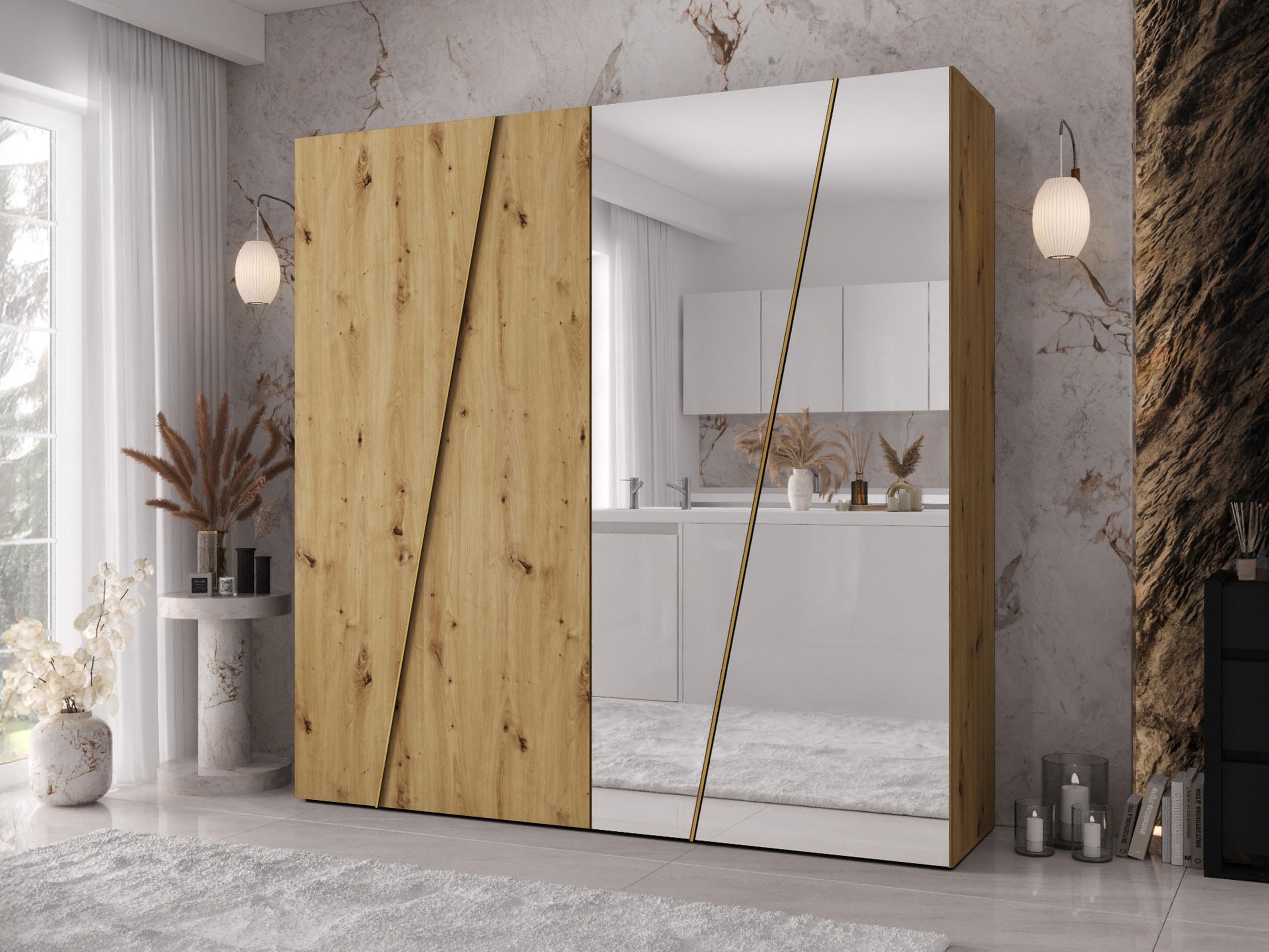 Armoire Hartford 635 (Chêne Artisan)