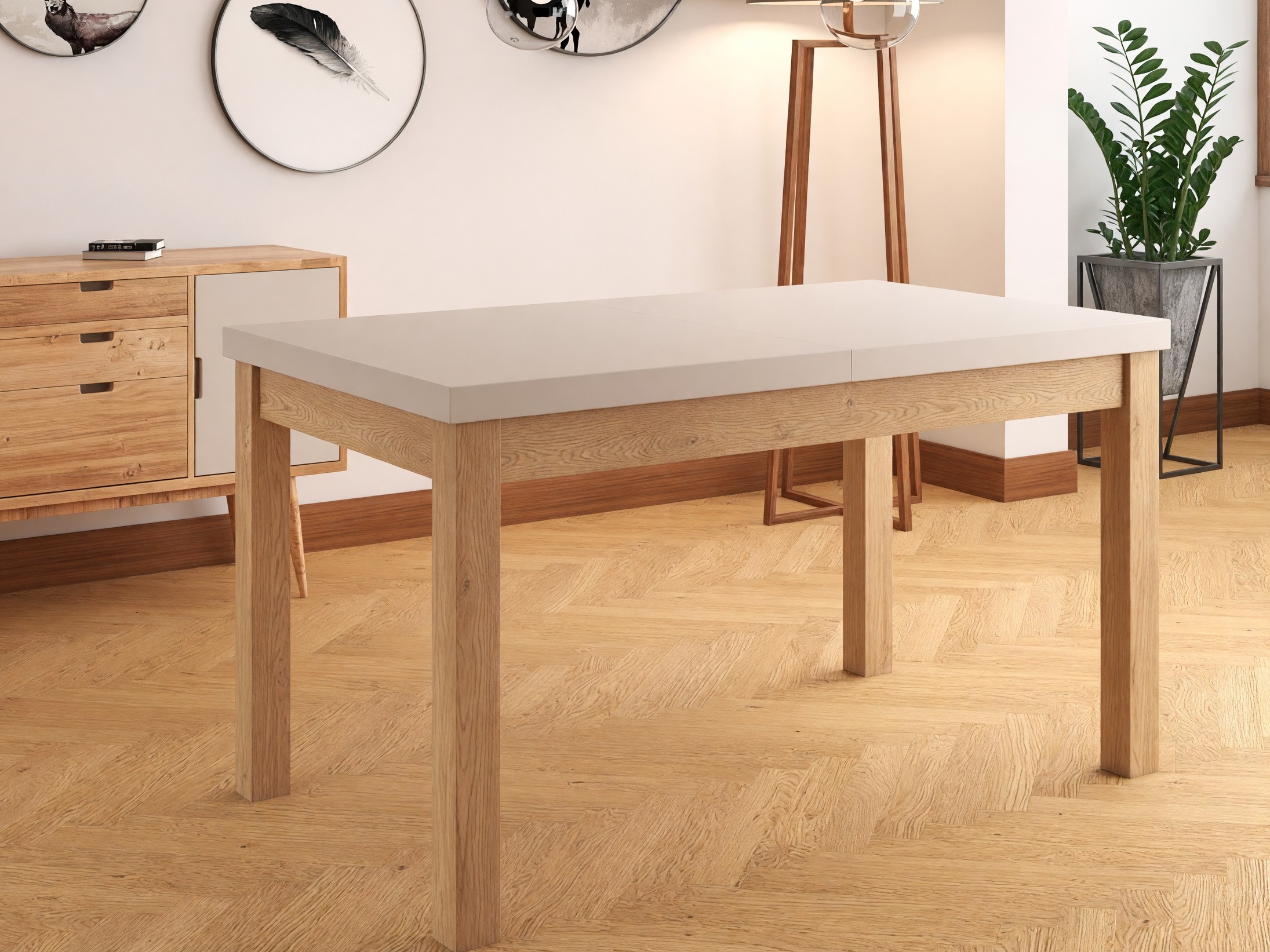 Table Detroit 976 (Cachemire + Chêne Cremona)