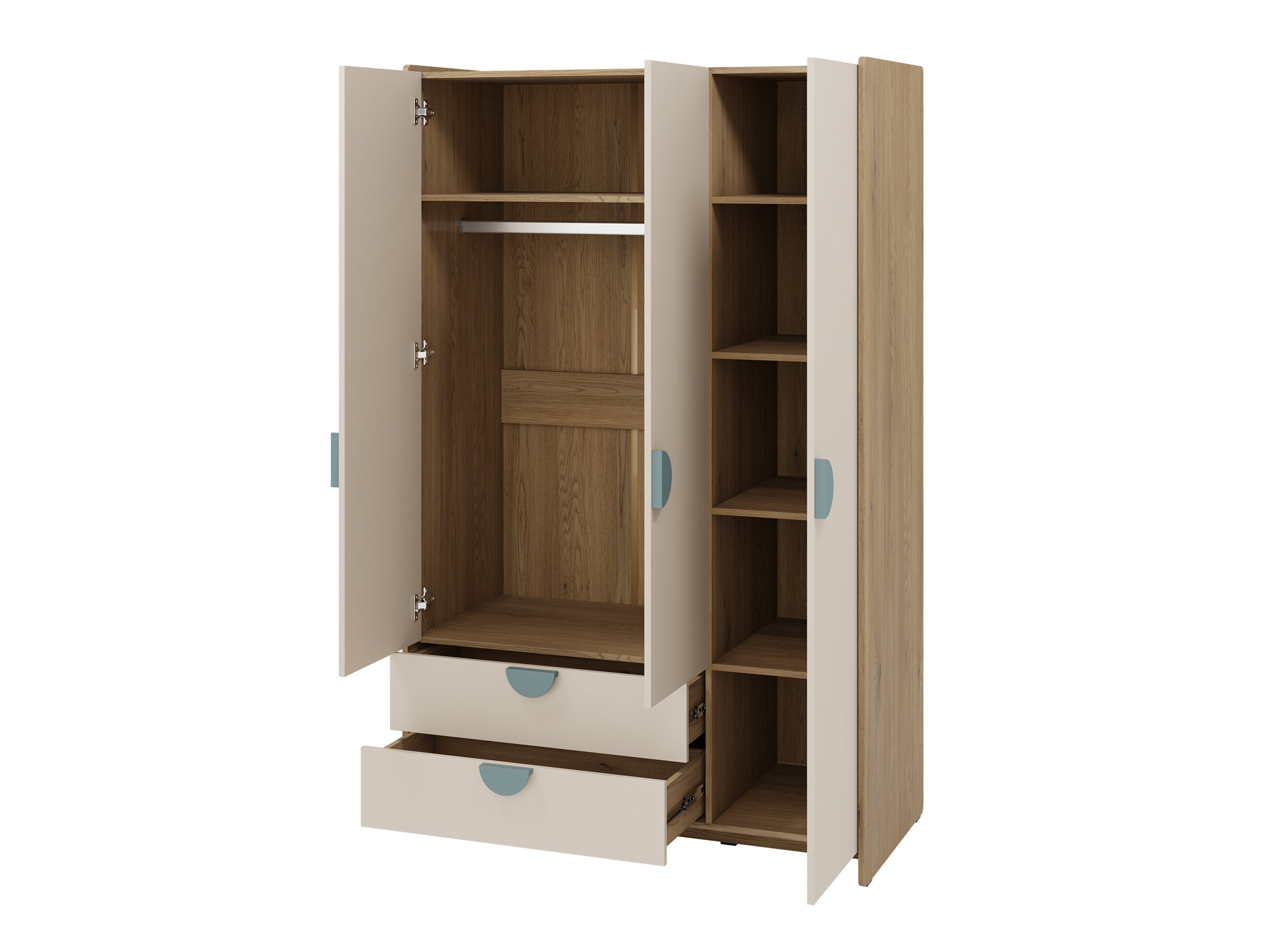 Armoire Fivelbi 100 (Bleu)