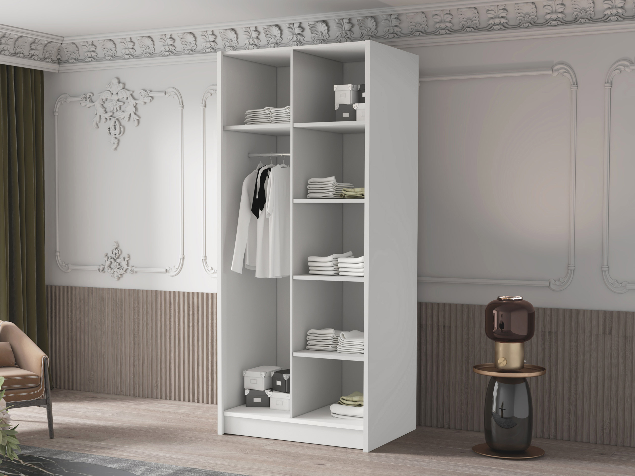 Armoire Closico Staton II (Blanc)
