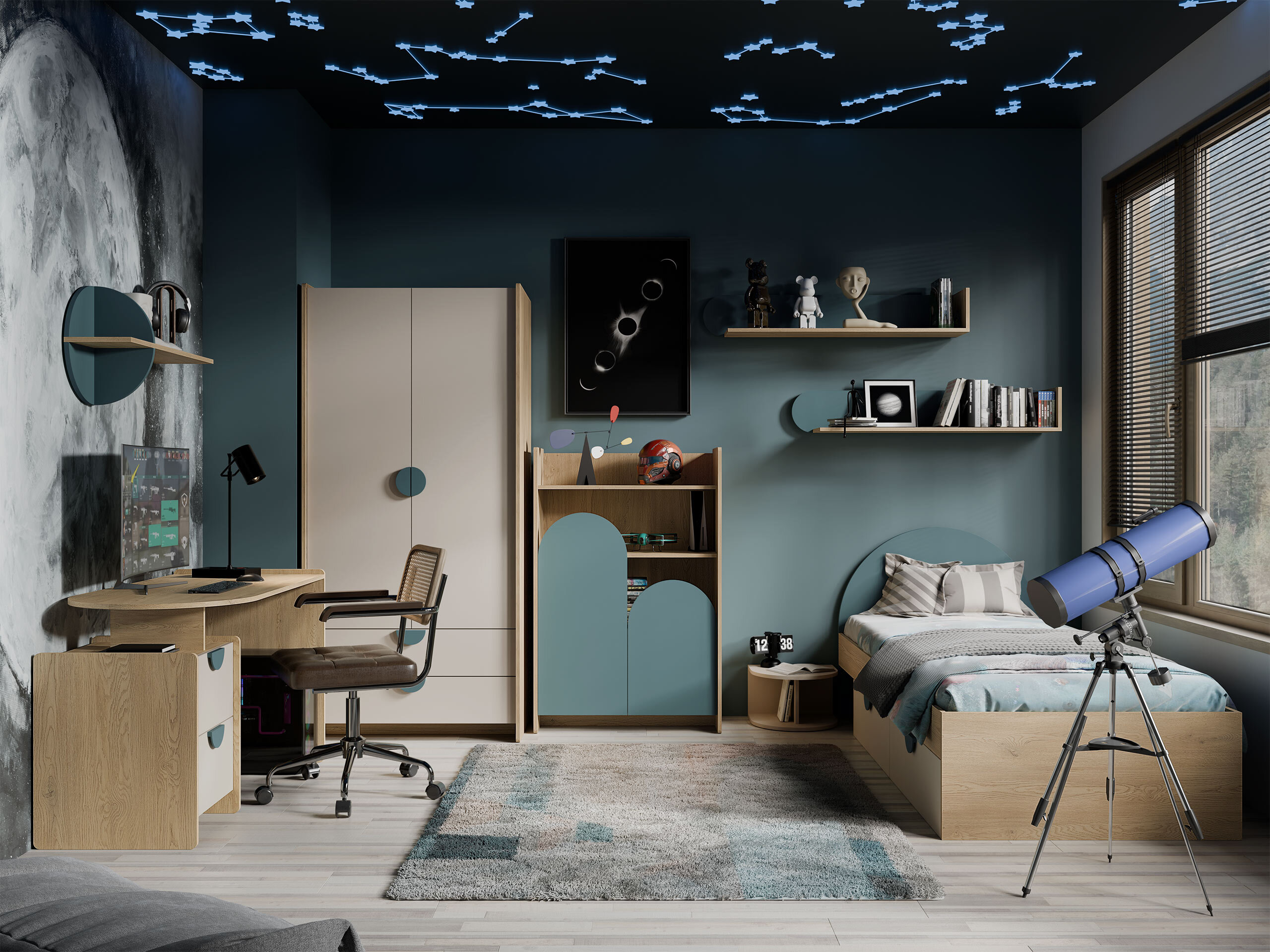 Bureau Fivelbi 110 (Bleu)