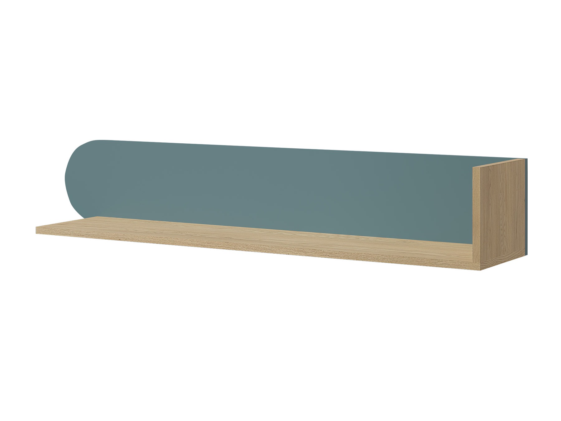 Étagère murale Fivelbi 113 (Chêne Cremona + Bleu)