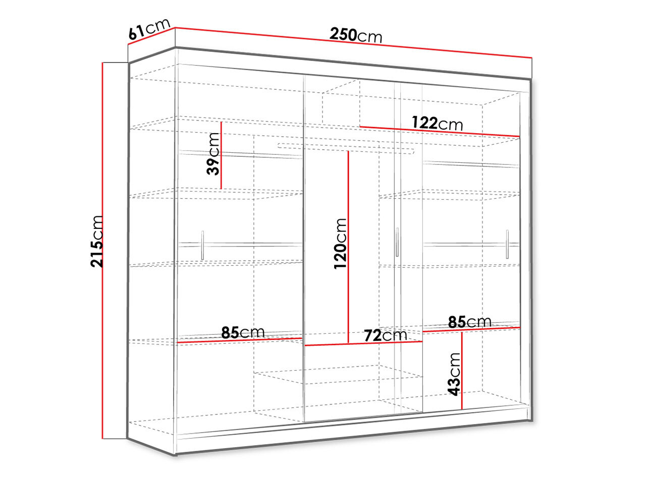 Armoire Honolulu 107 (Blanc)
