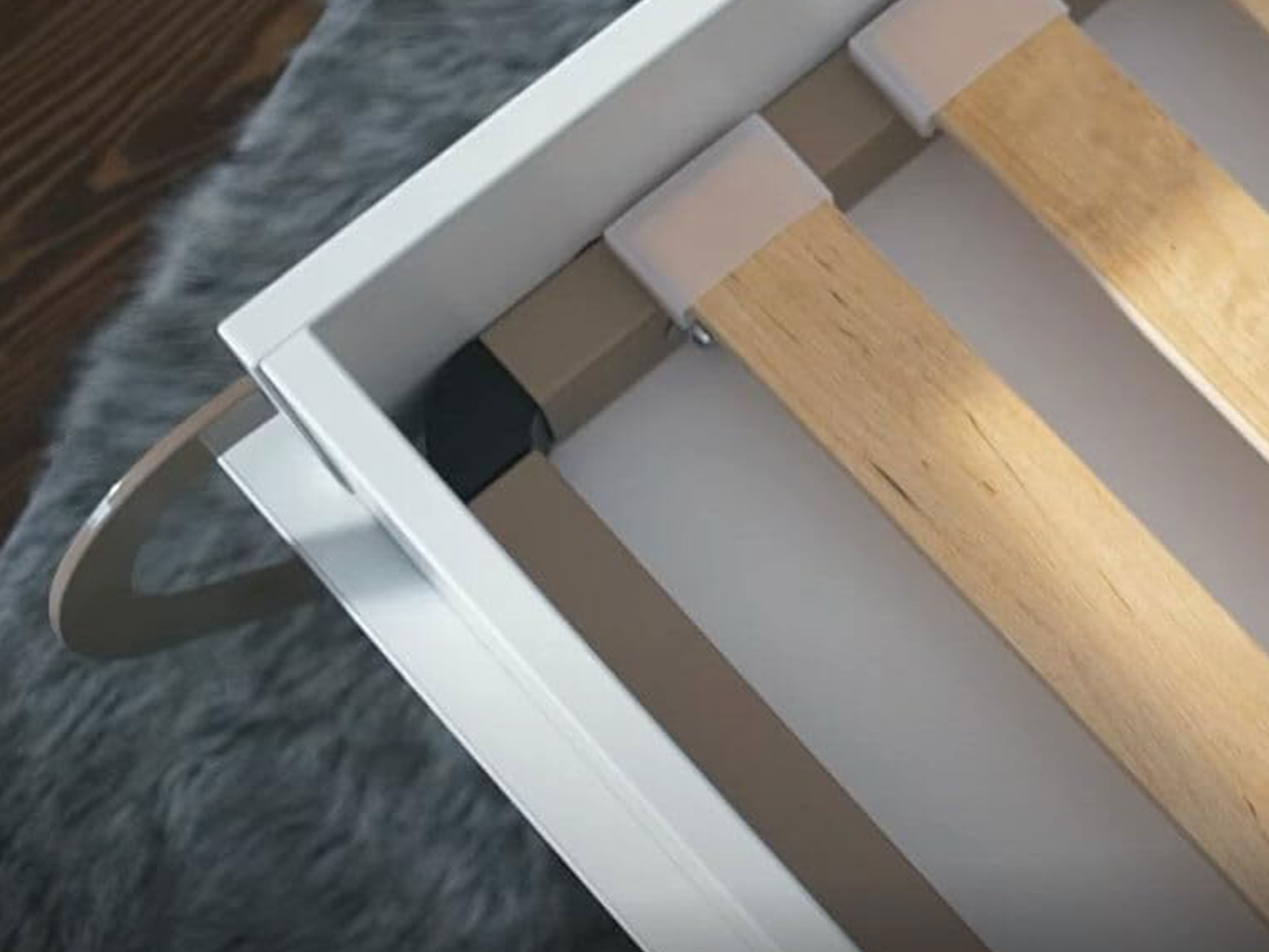 Lit escamotable Concept Pro Lenart III (Blanc + Blanc brillant)