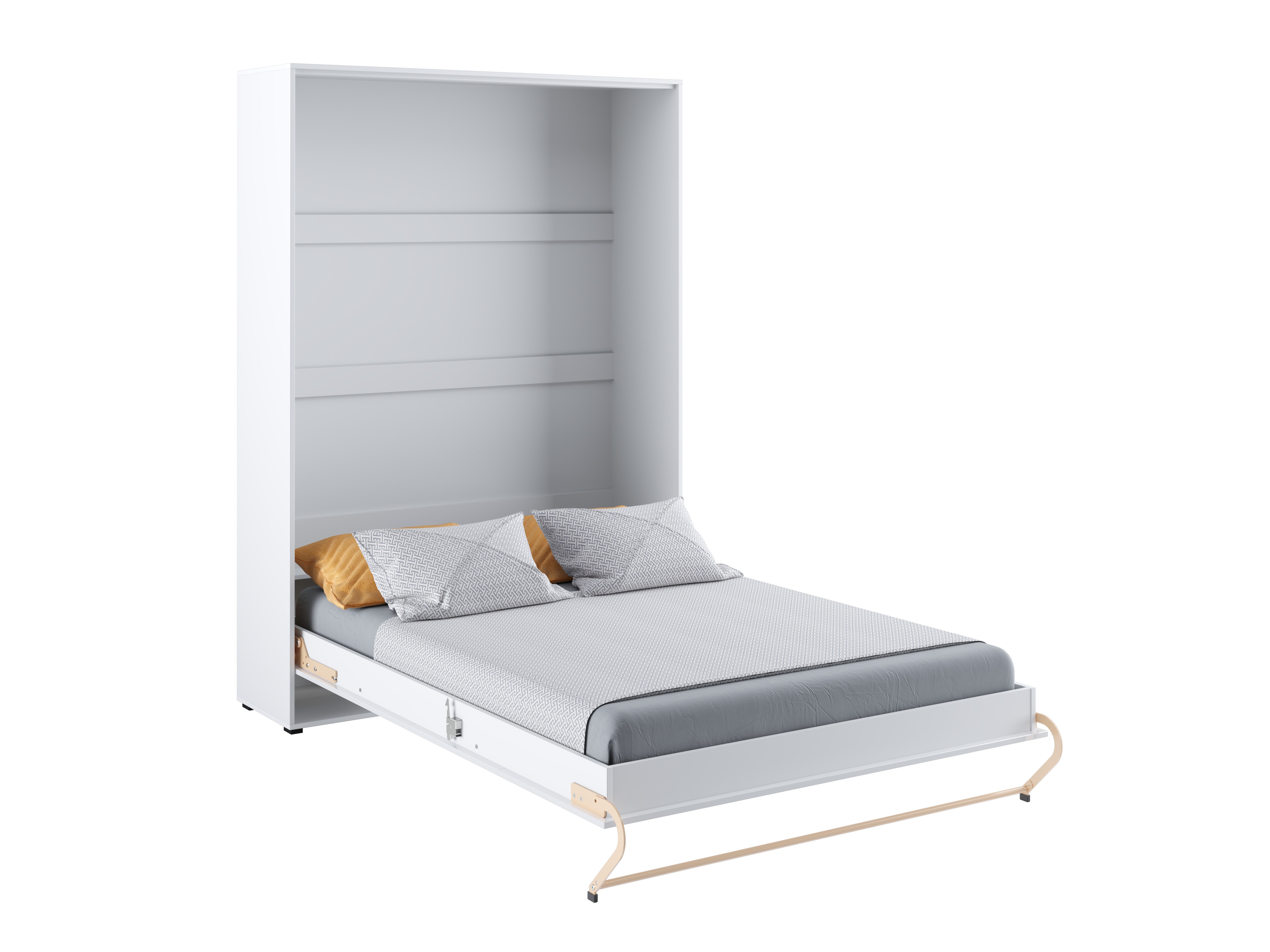 Lit escamotable Concept Pro Lenart III (Blanc + Blanc brillant)
