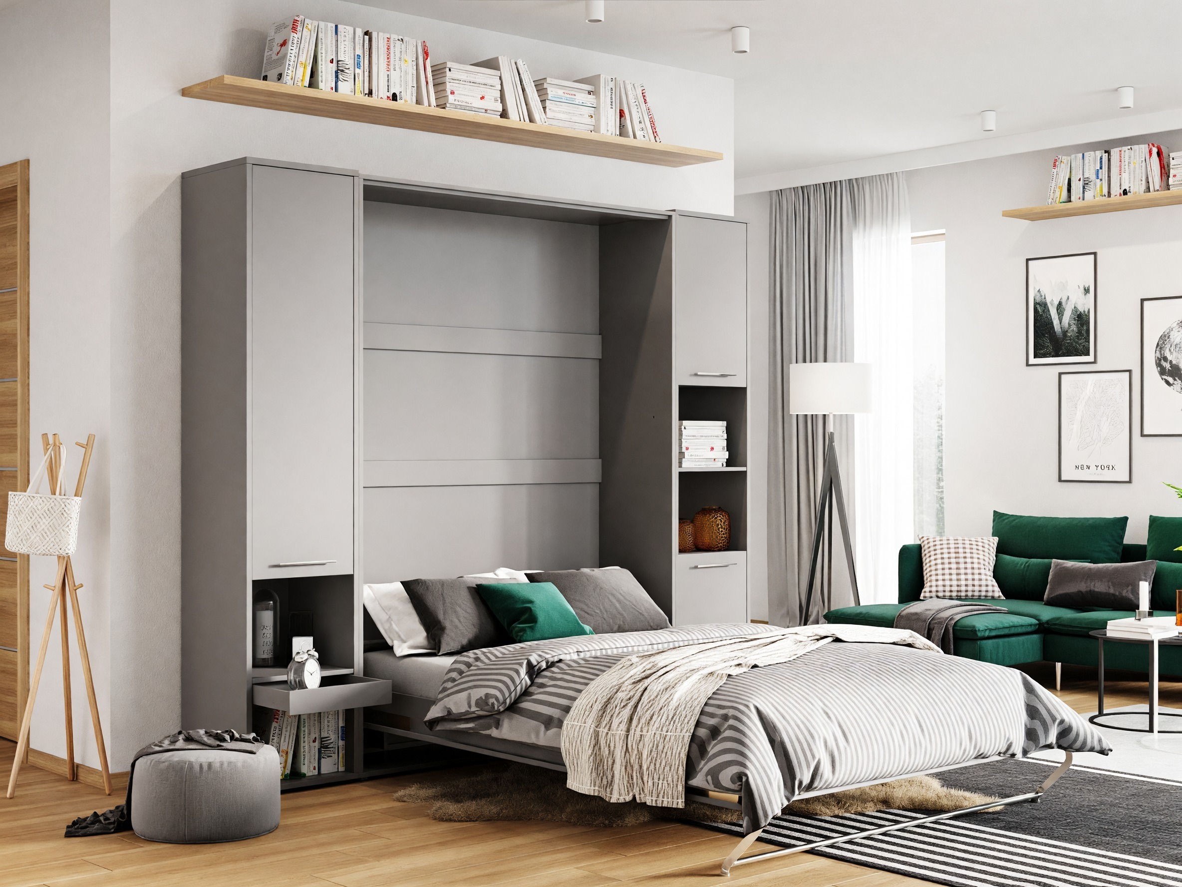 Lit escamotable Concept Pro Lenart III (Gris)