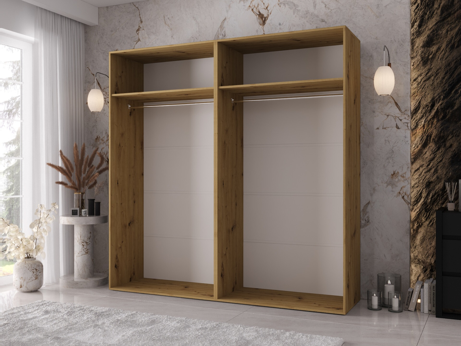 Armoire Hartford 640 (Chêne Artisan)