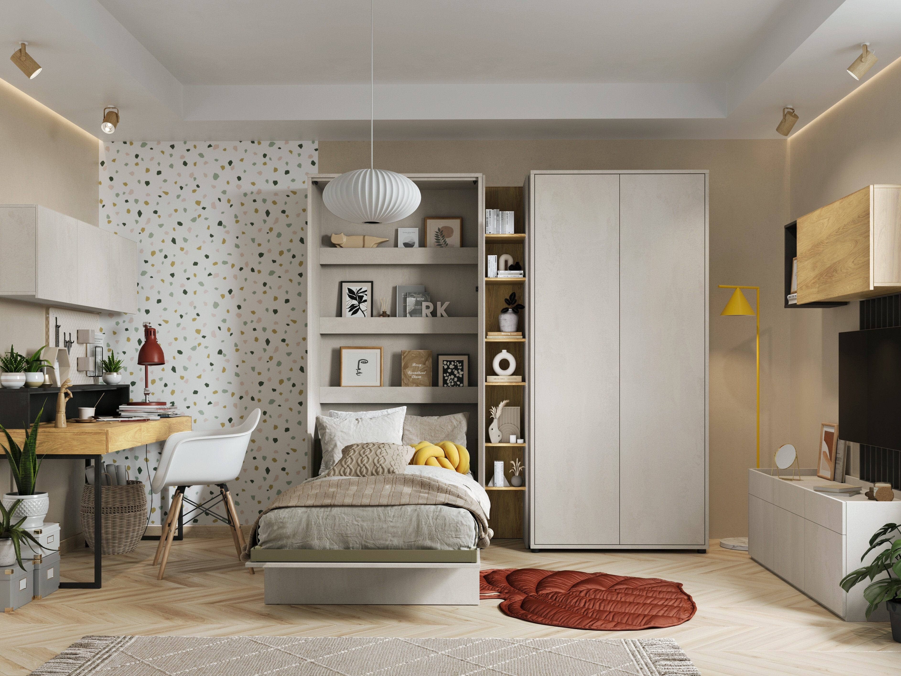 Lit escamotable Concept Lenart I (90 x 200 cm)
