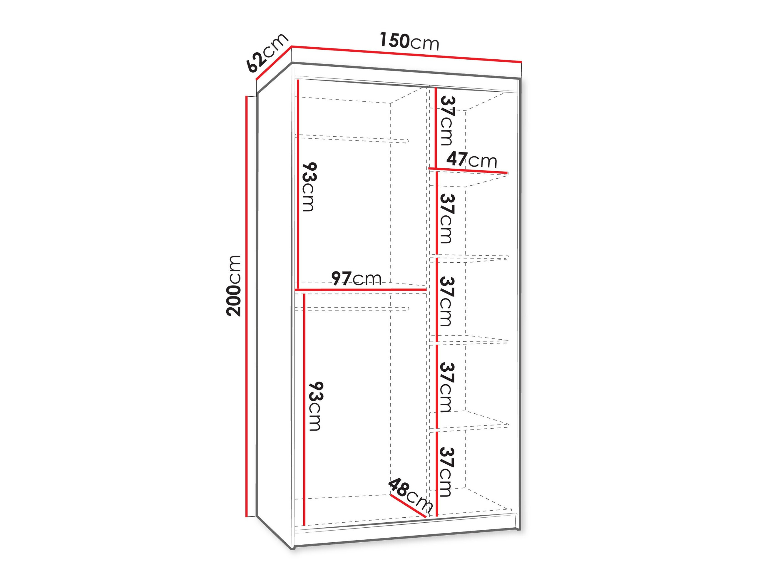 Armoire Hartford 503 (Blanc)