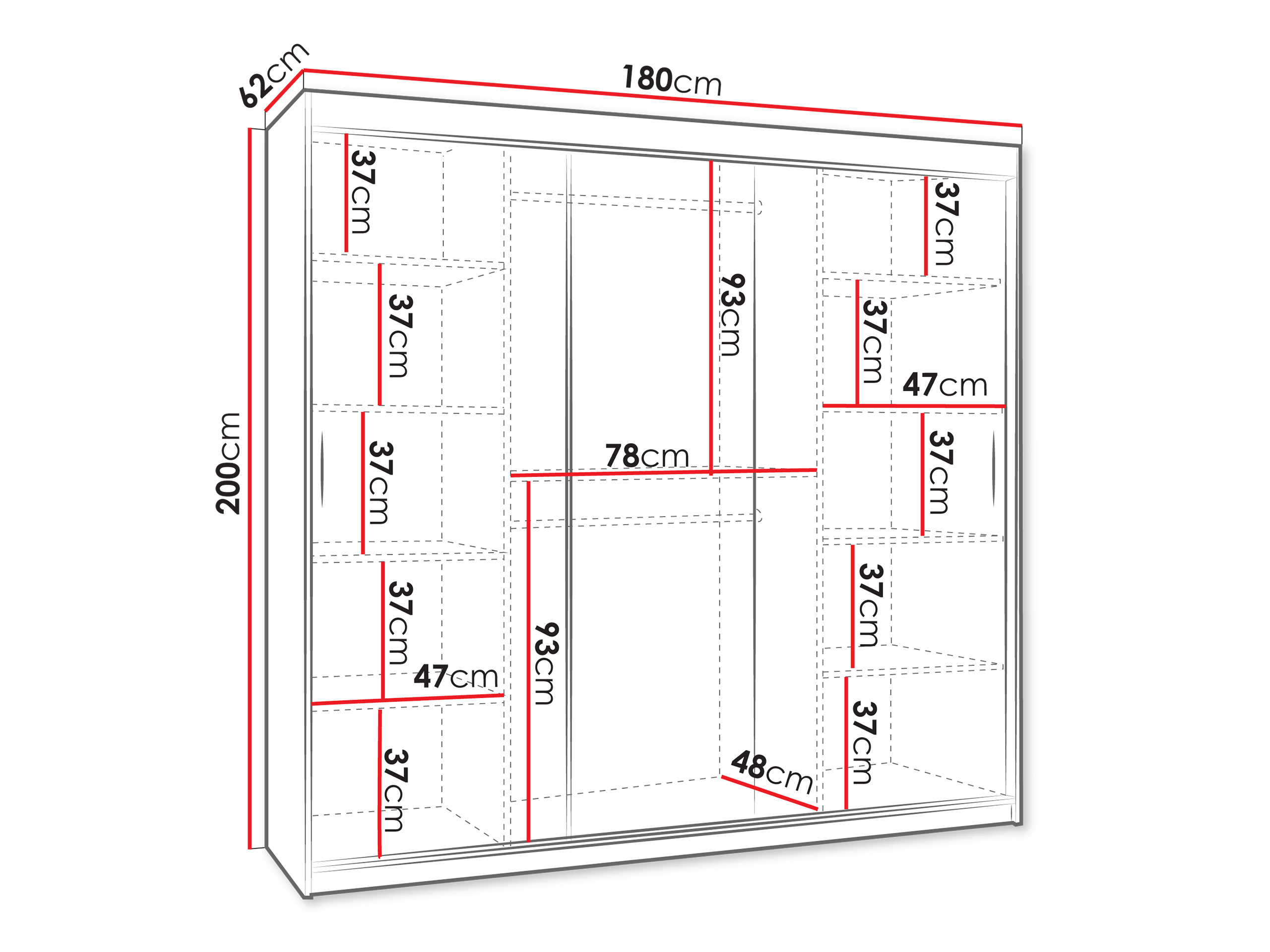 Armoire Hartford 506 (Noir)
