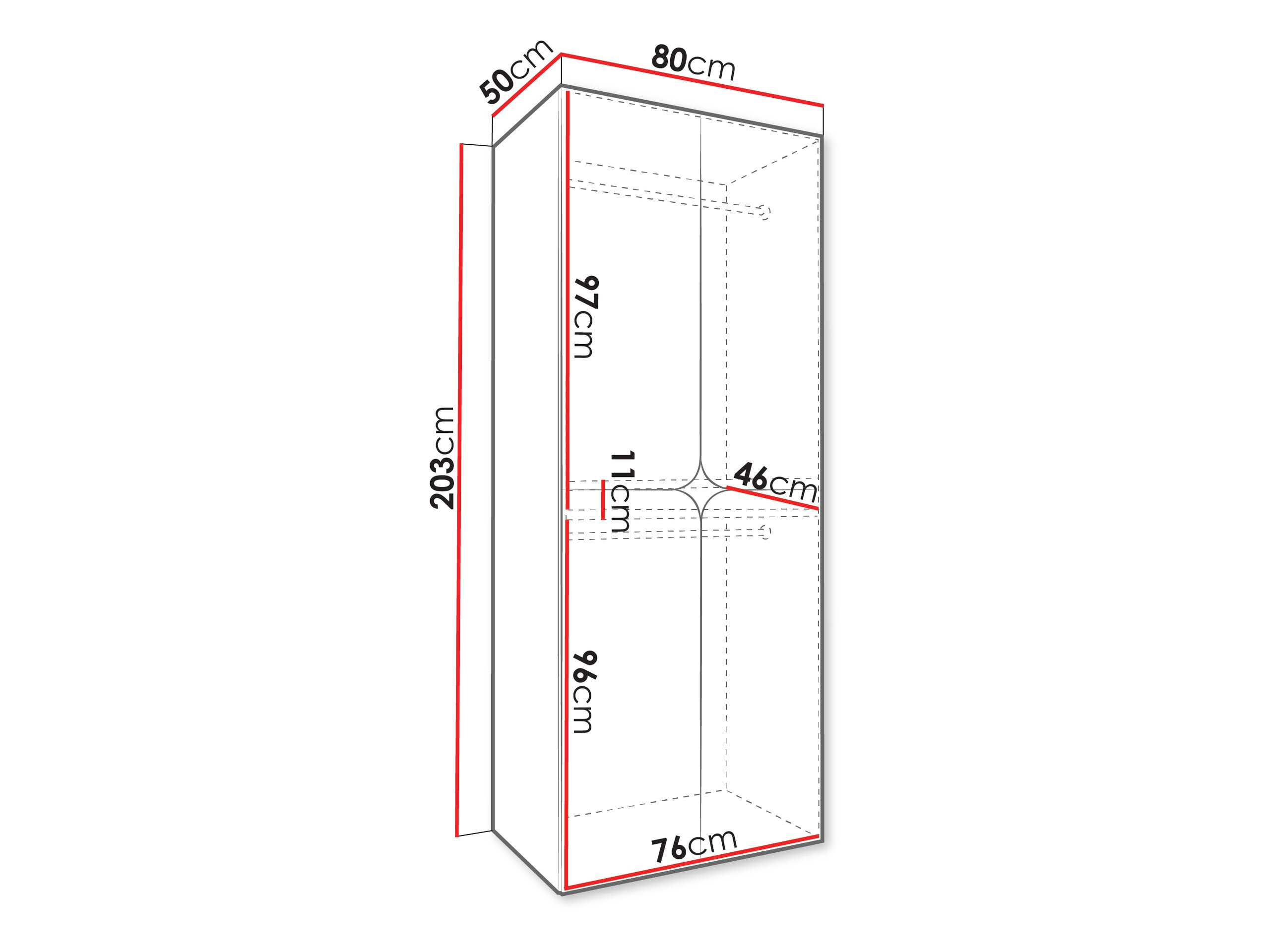 Armoire Hartford 644 (Blanc)