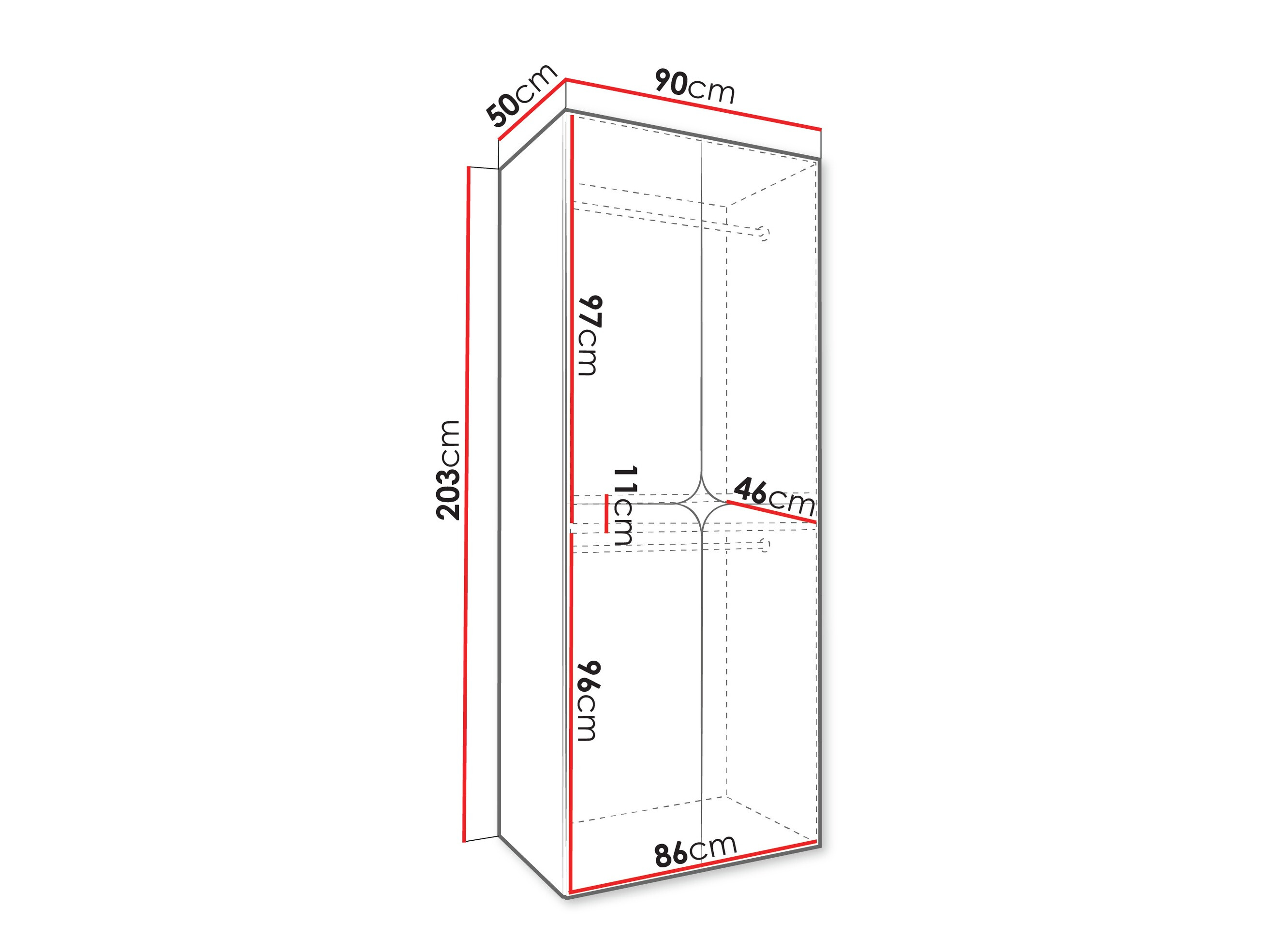 Armoire Hartford 645 (Cachemire)