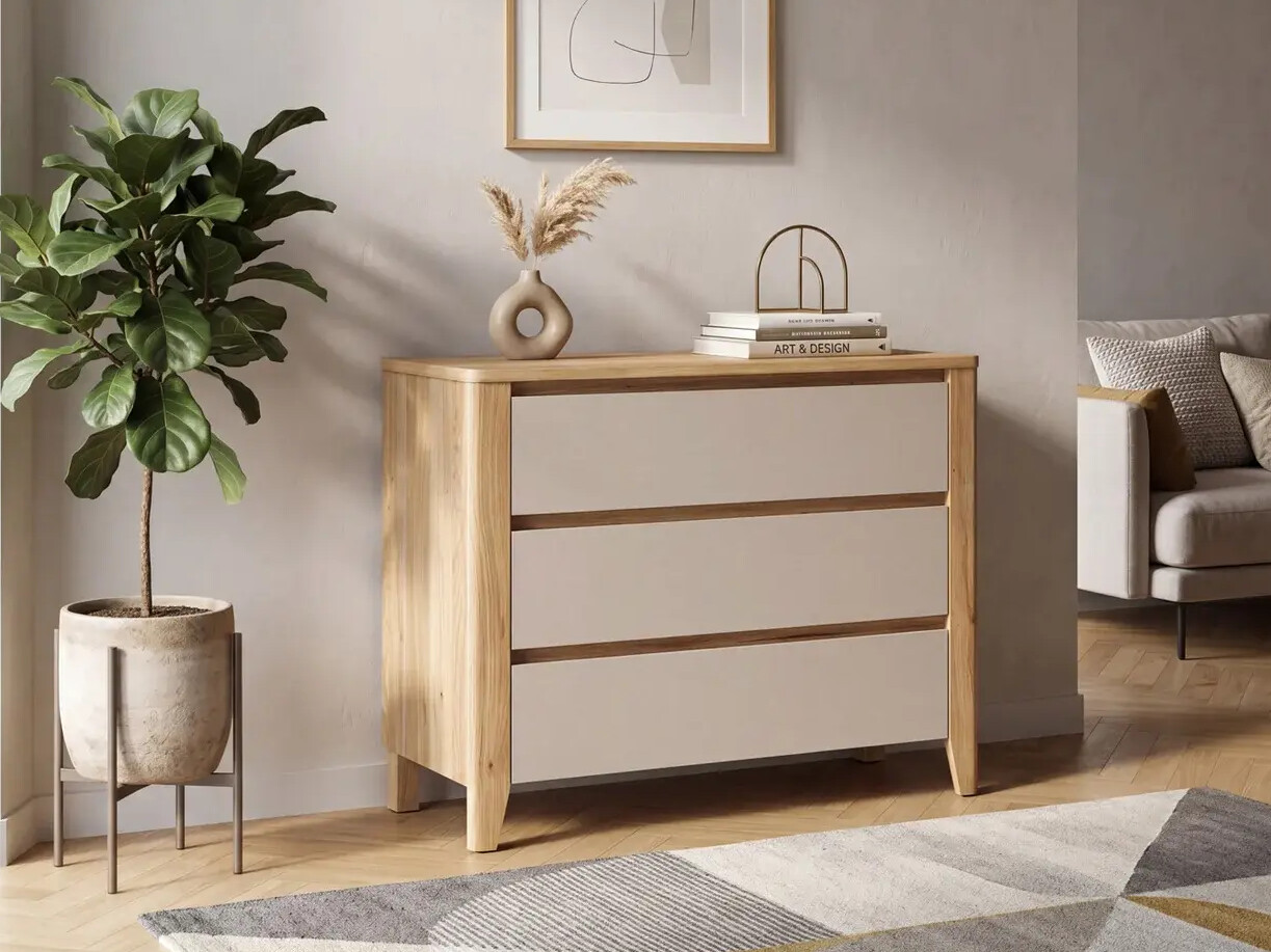 Commode Talduno 102 (Chêne clair + Cachemire)