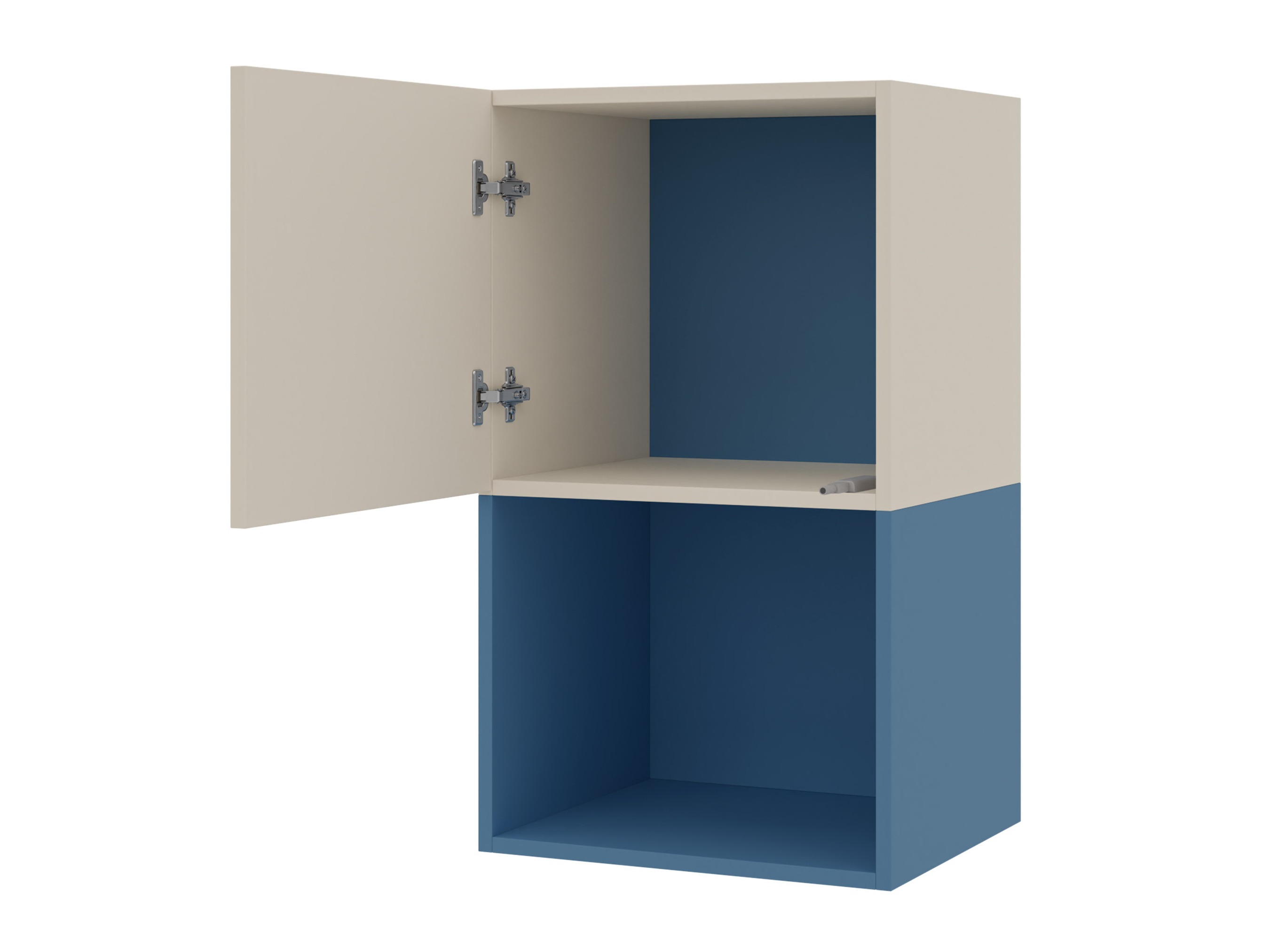 Armoire murale Etruva 113 (Cachemire + Bleu)
