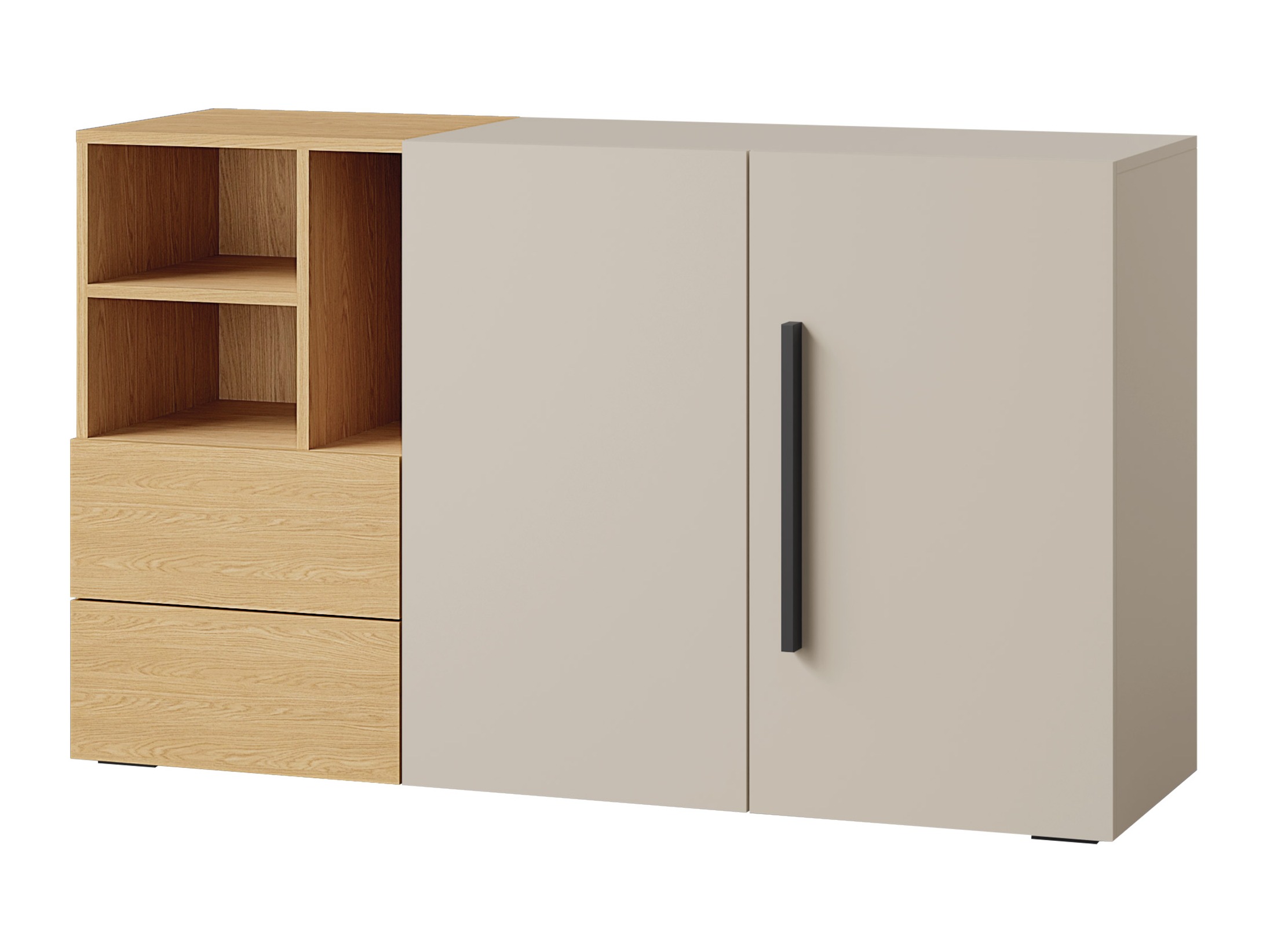 Commode Etruva 106 (Cachemire + Chêne)