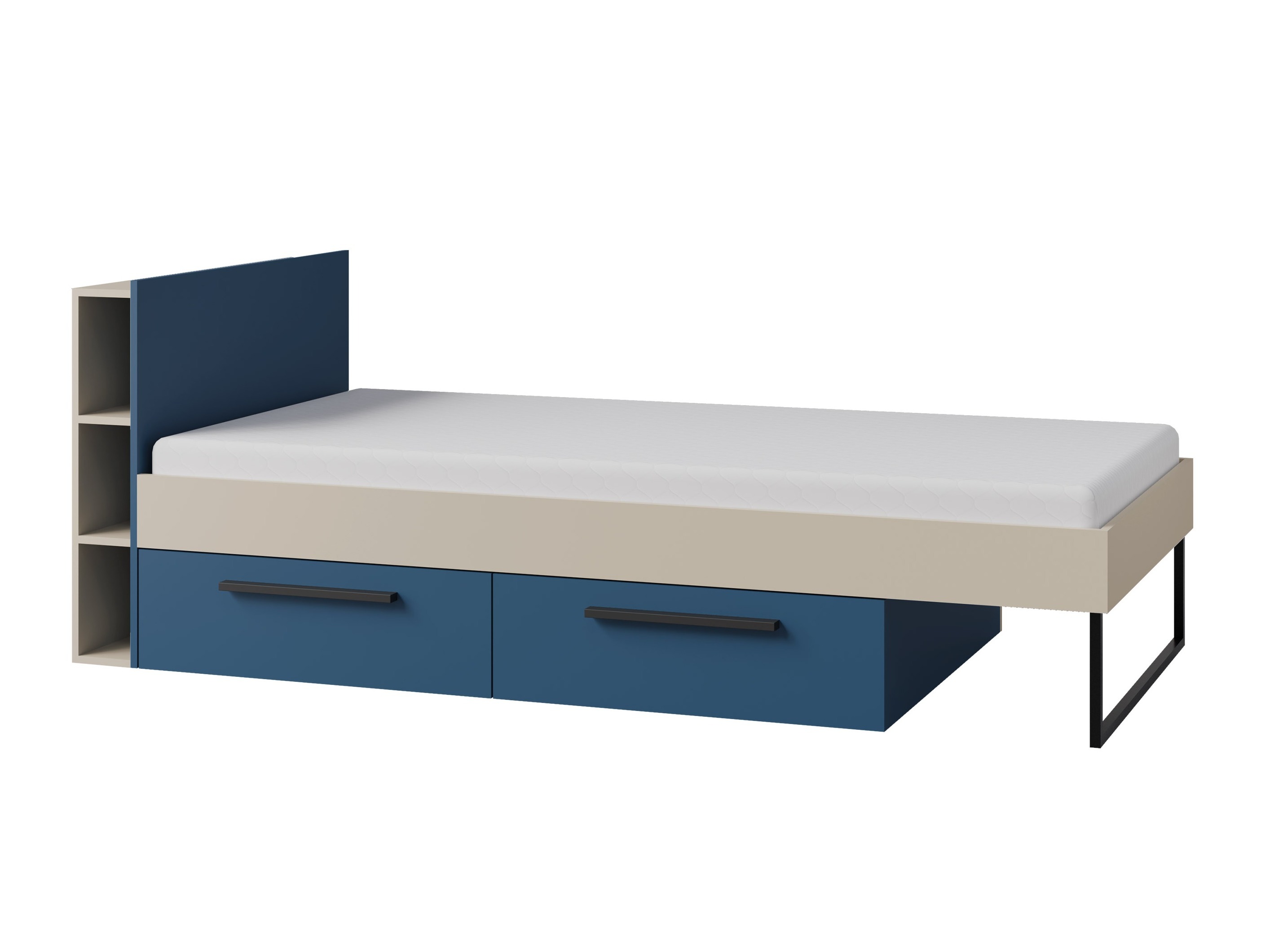 Lit Etruva 110 (Cachemire + Bleu)