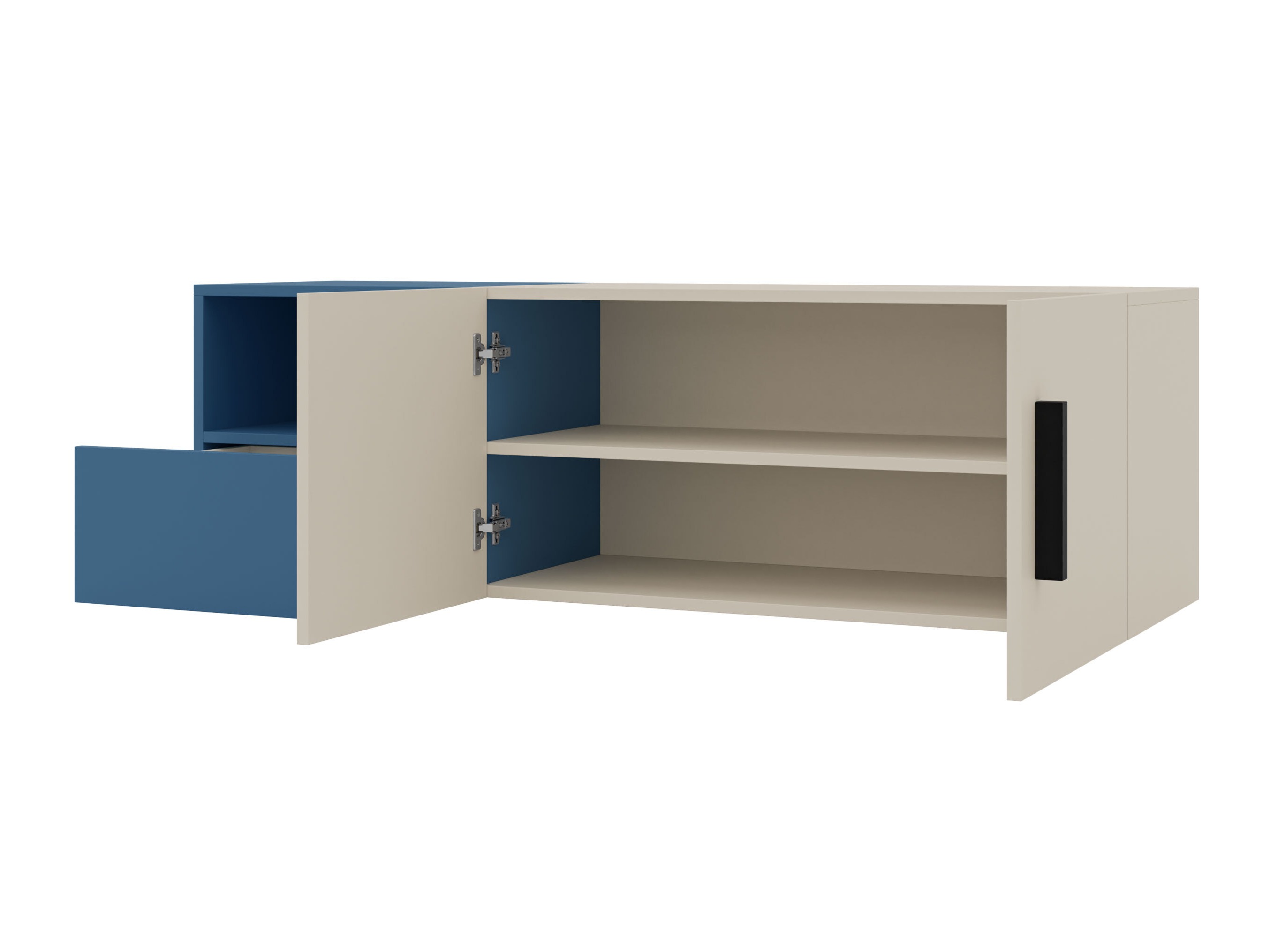 Meuble TV Etruva 108 (Cachemire + Bleu)