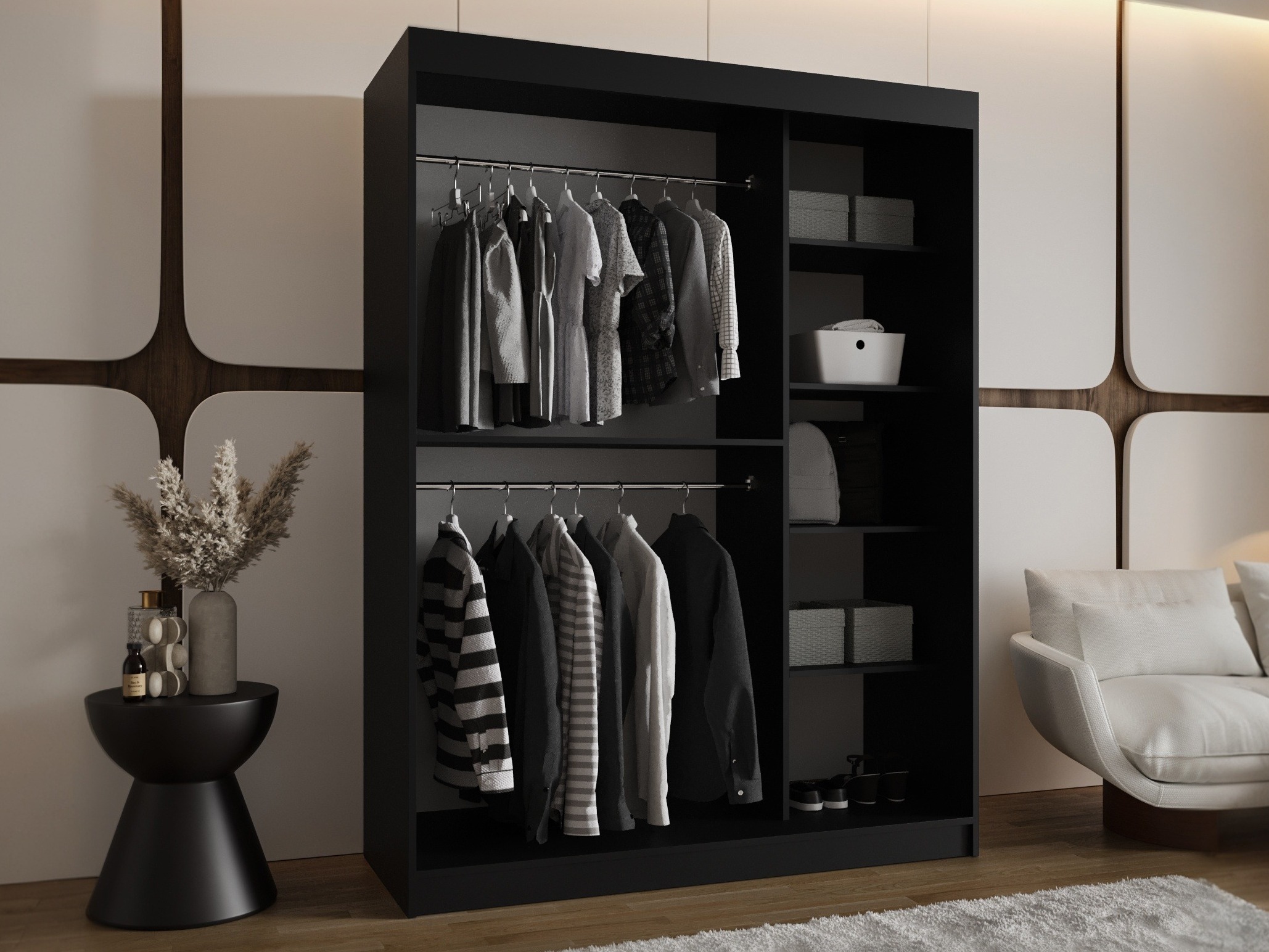 Armoire Hartford 502 (Noir)