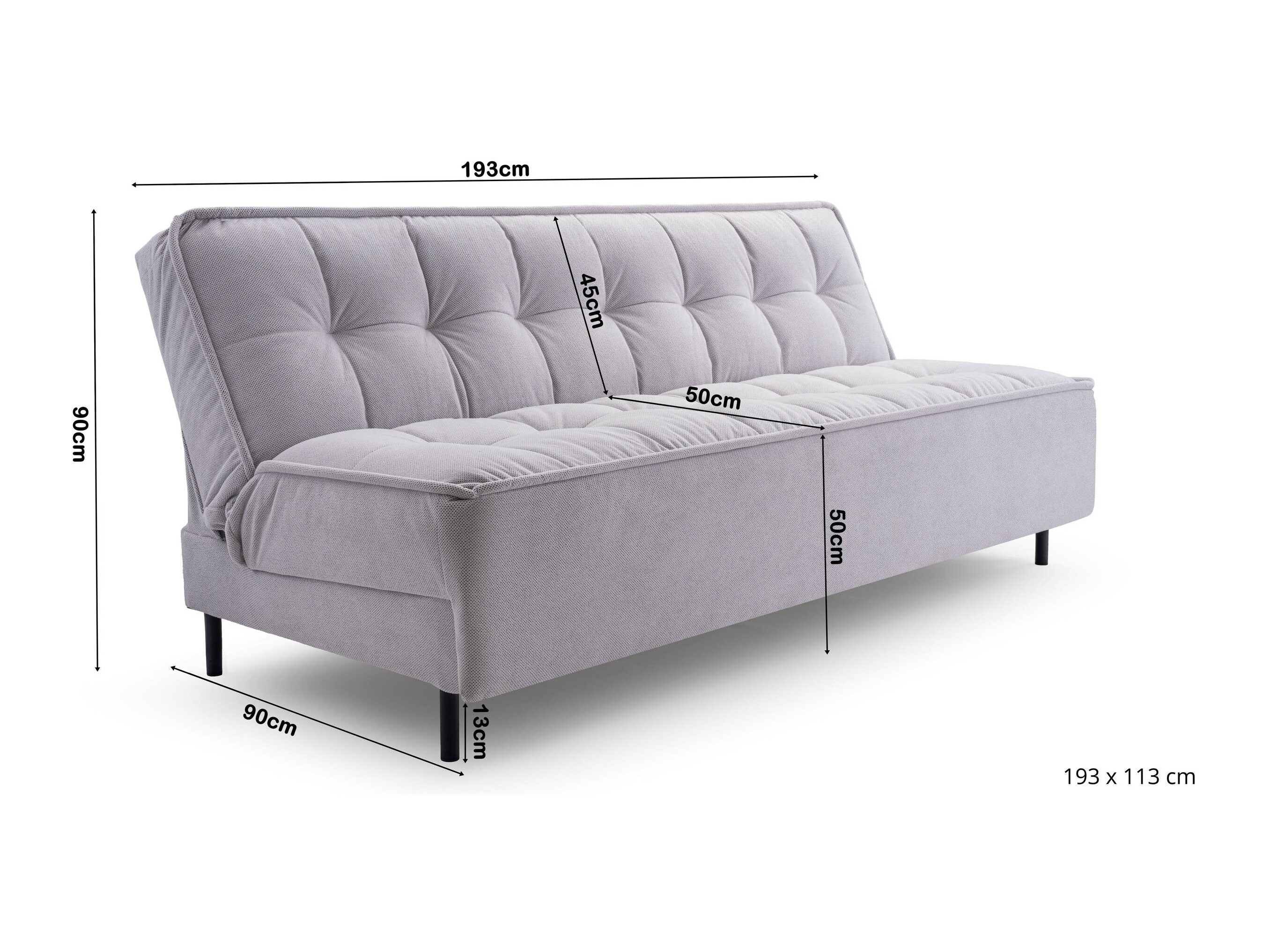 Canapé convertible Lufkin 149 (Curio 09)
