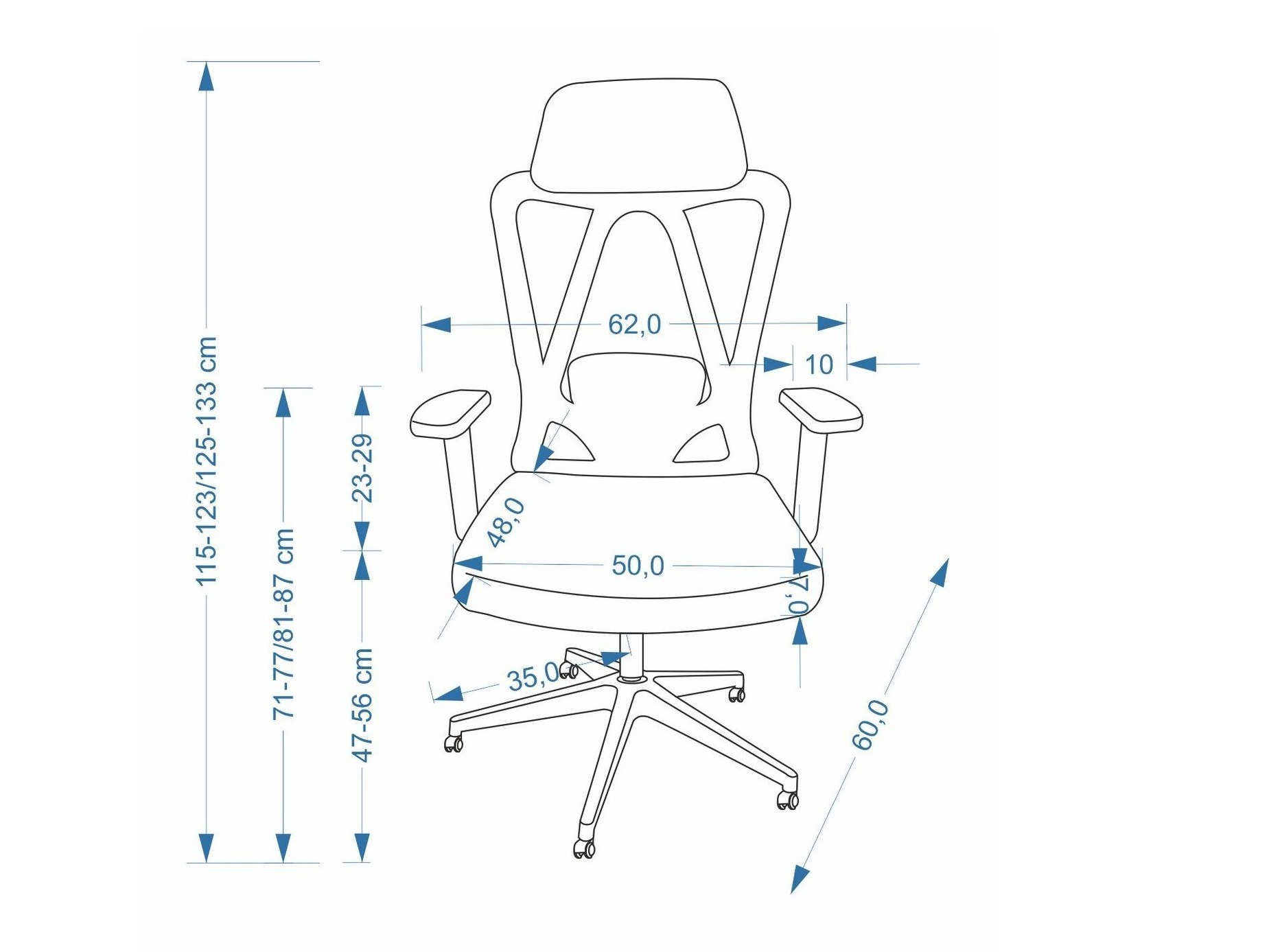 Chaise de bureau Houston 2182