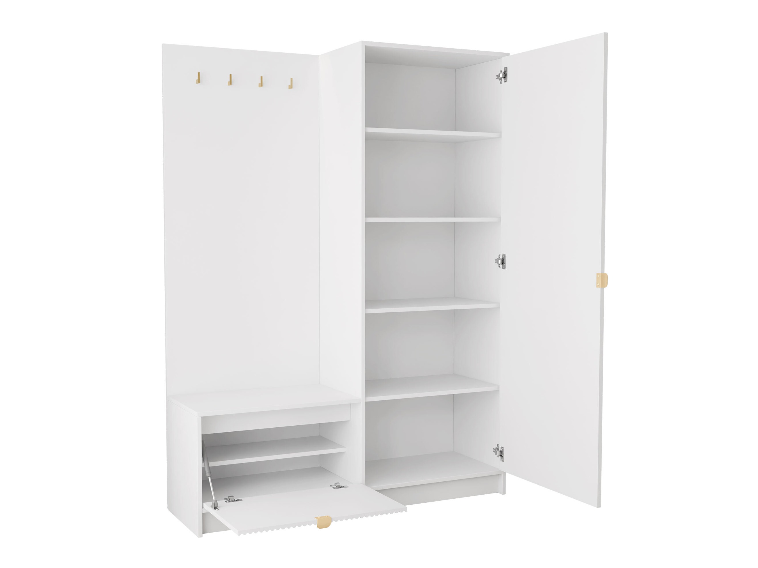 Ensemble de meubles d’entrée Comfivo Papilio (Beige)