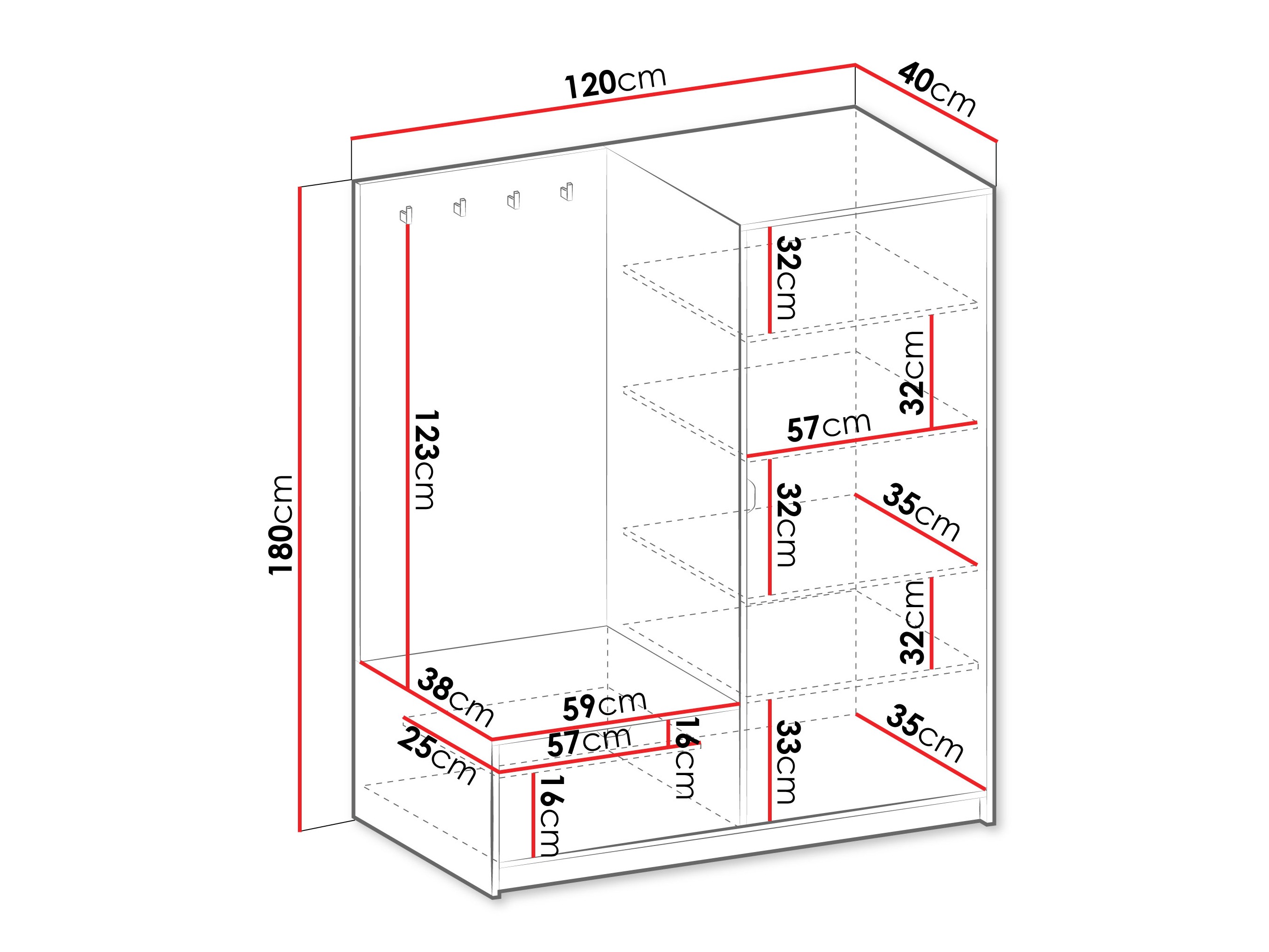 Meuble d'entrée Comfivo Papilio (Beige)