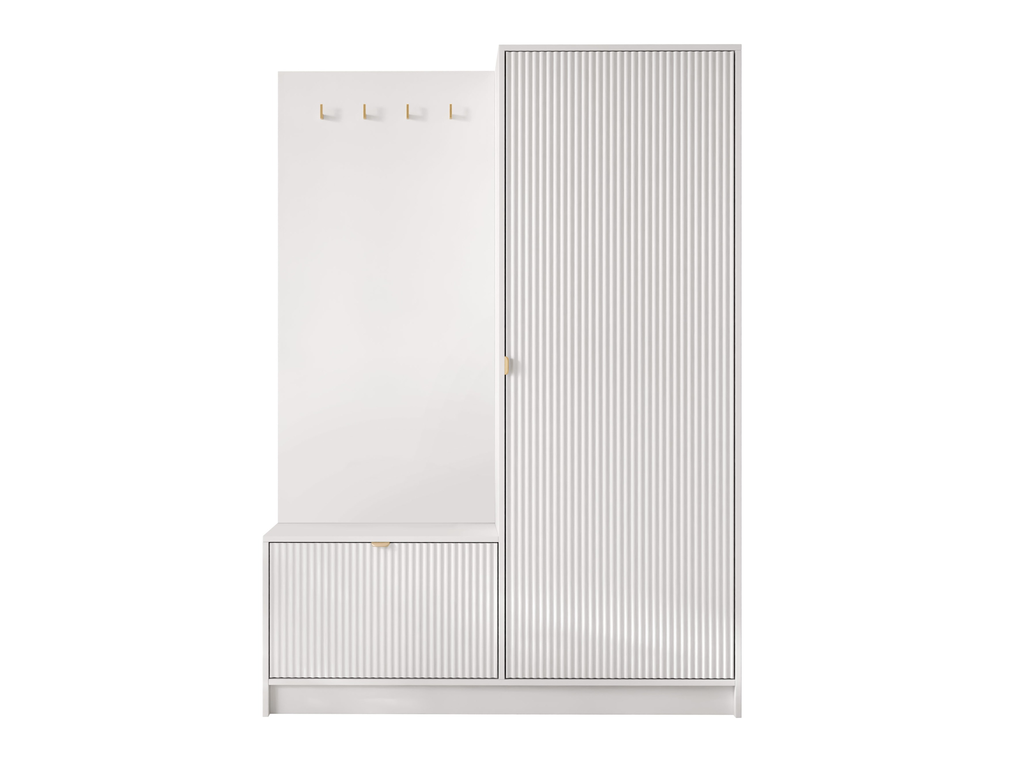Meuble d'entrée Comfivo Papilio (Blanc)