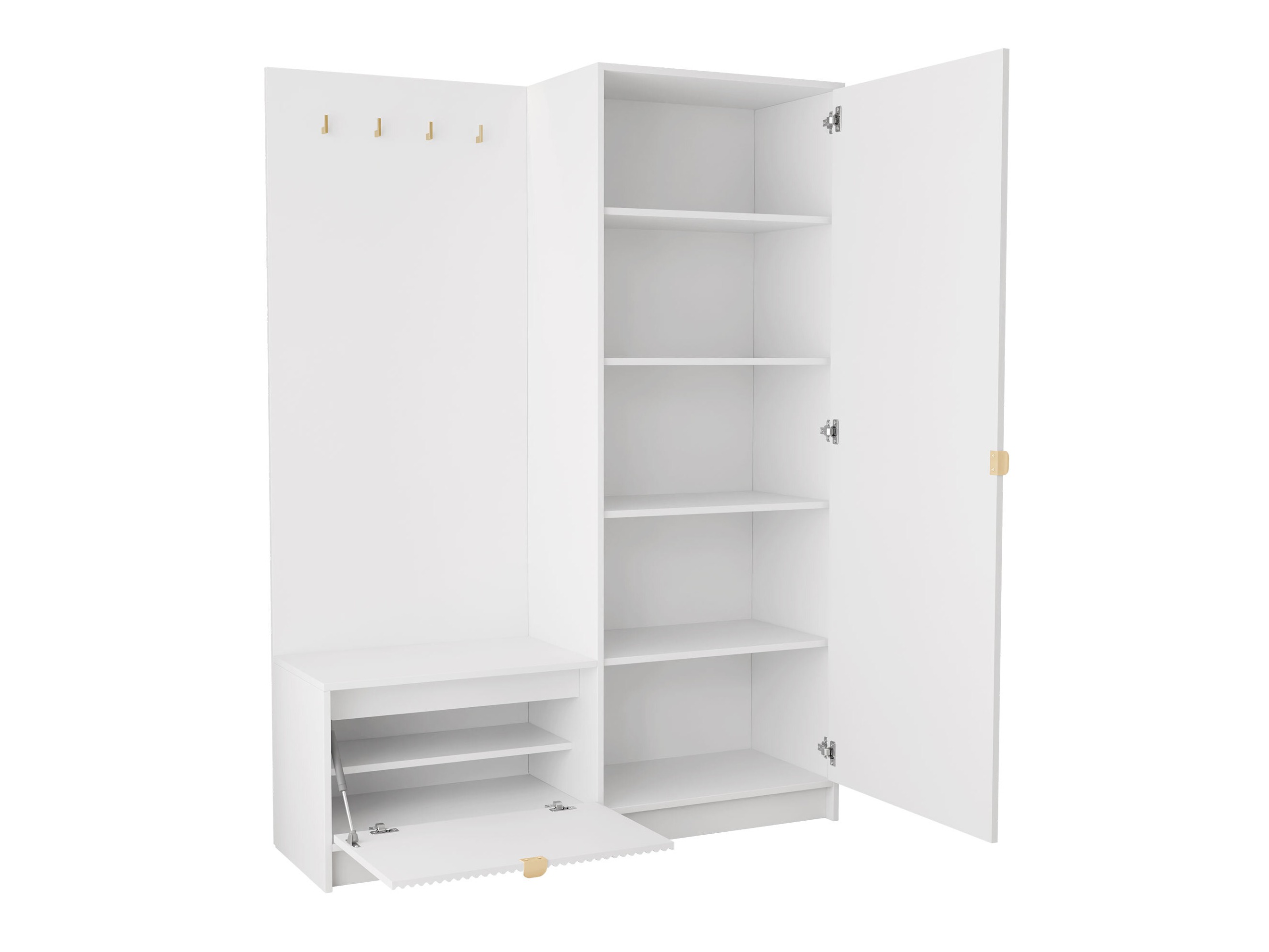 Meuble d'entrée Comfivo Papilio (Blanc)