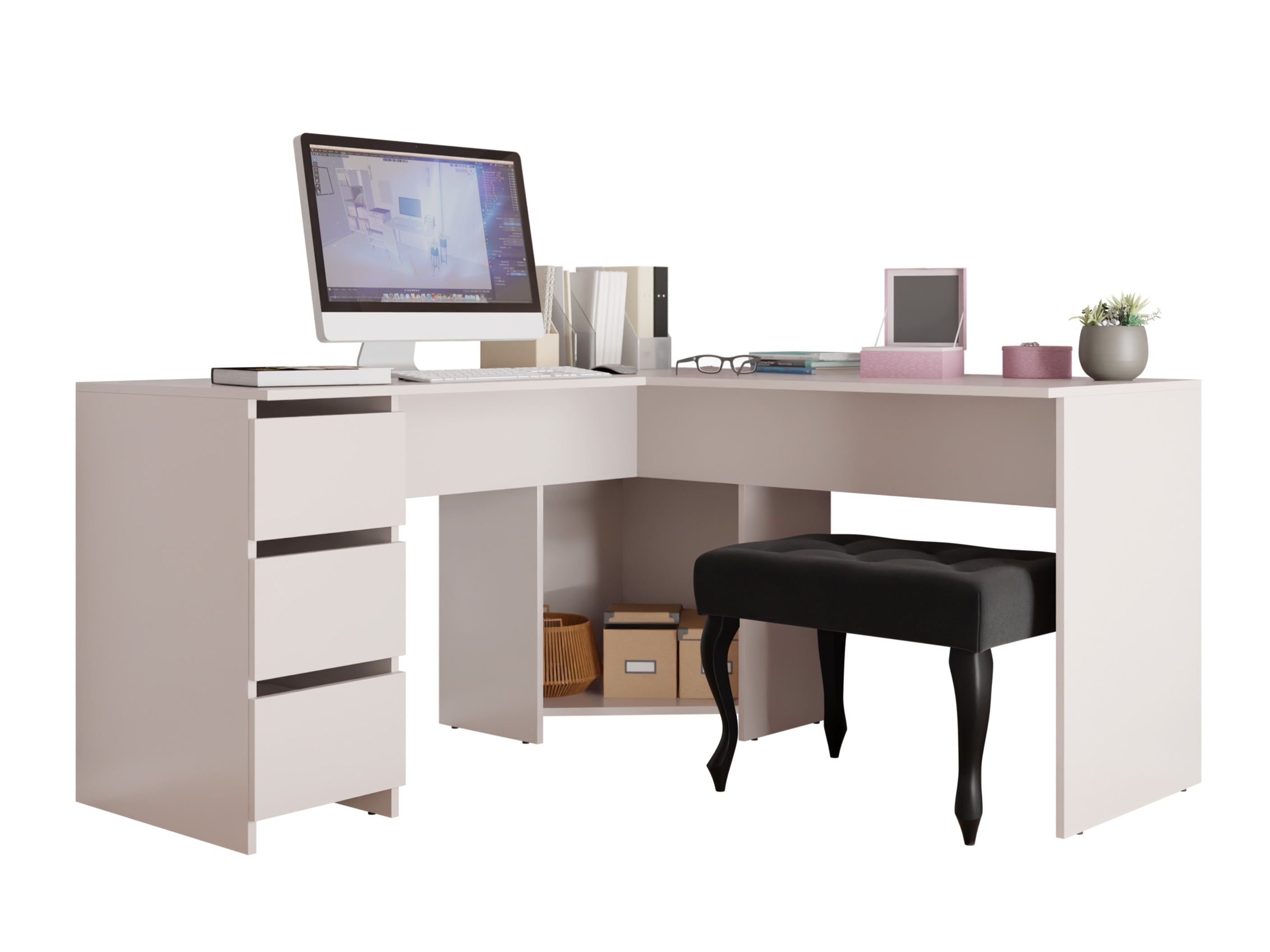 Bureau d'angle Comfivo 576 (Cachemire)