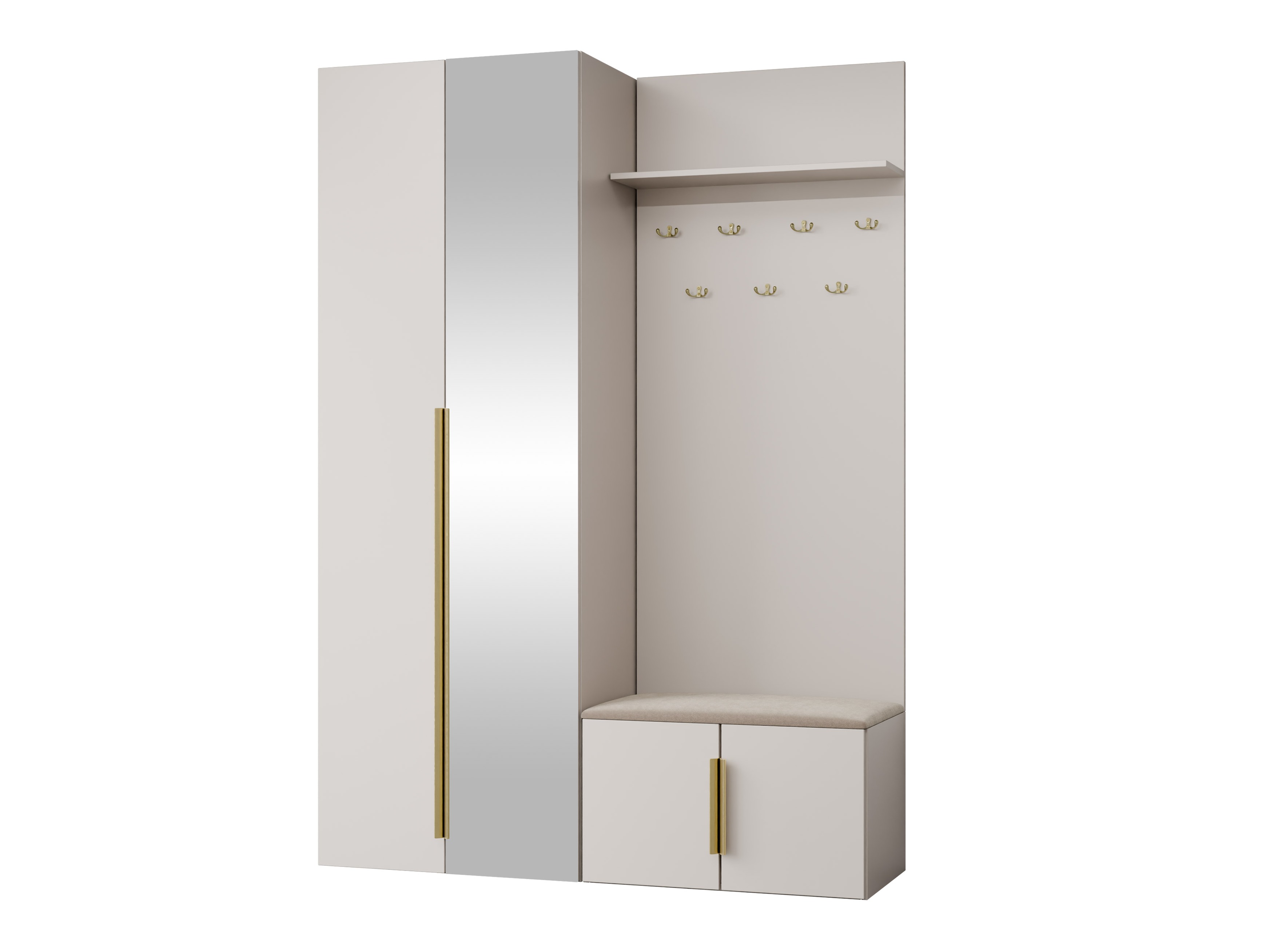 Meuble d'entrée Comfivo Auditor III (Beige)