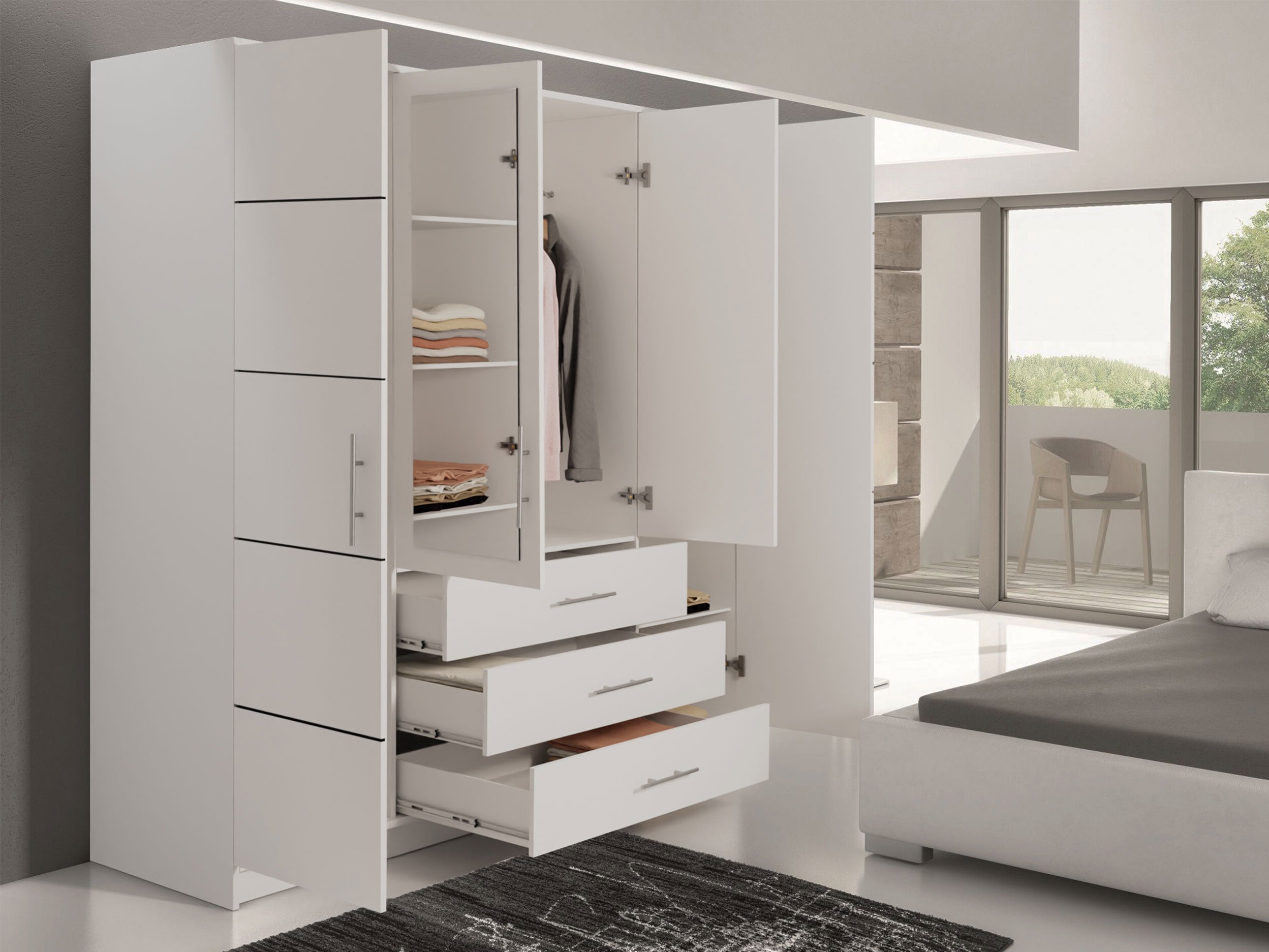 Armoire Dortivu (Blanc)