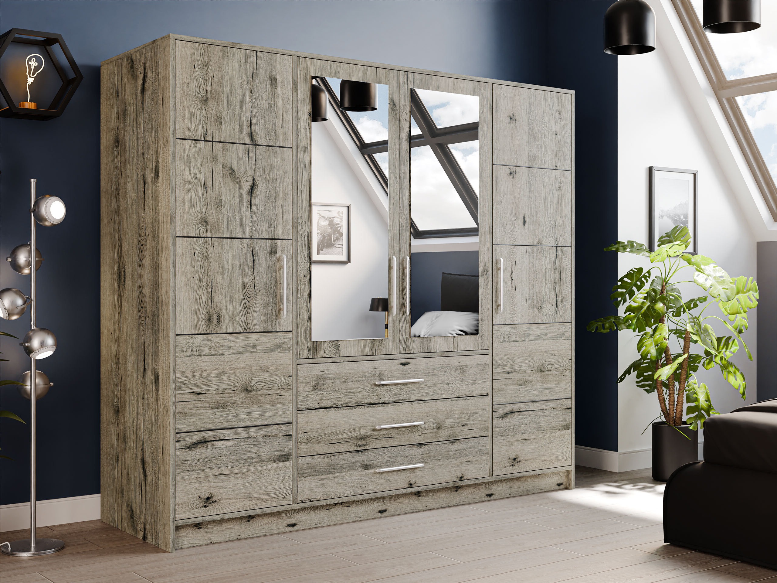 Armoire Dortivu (Chêne wellington)
