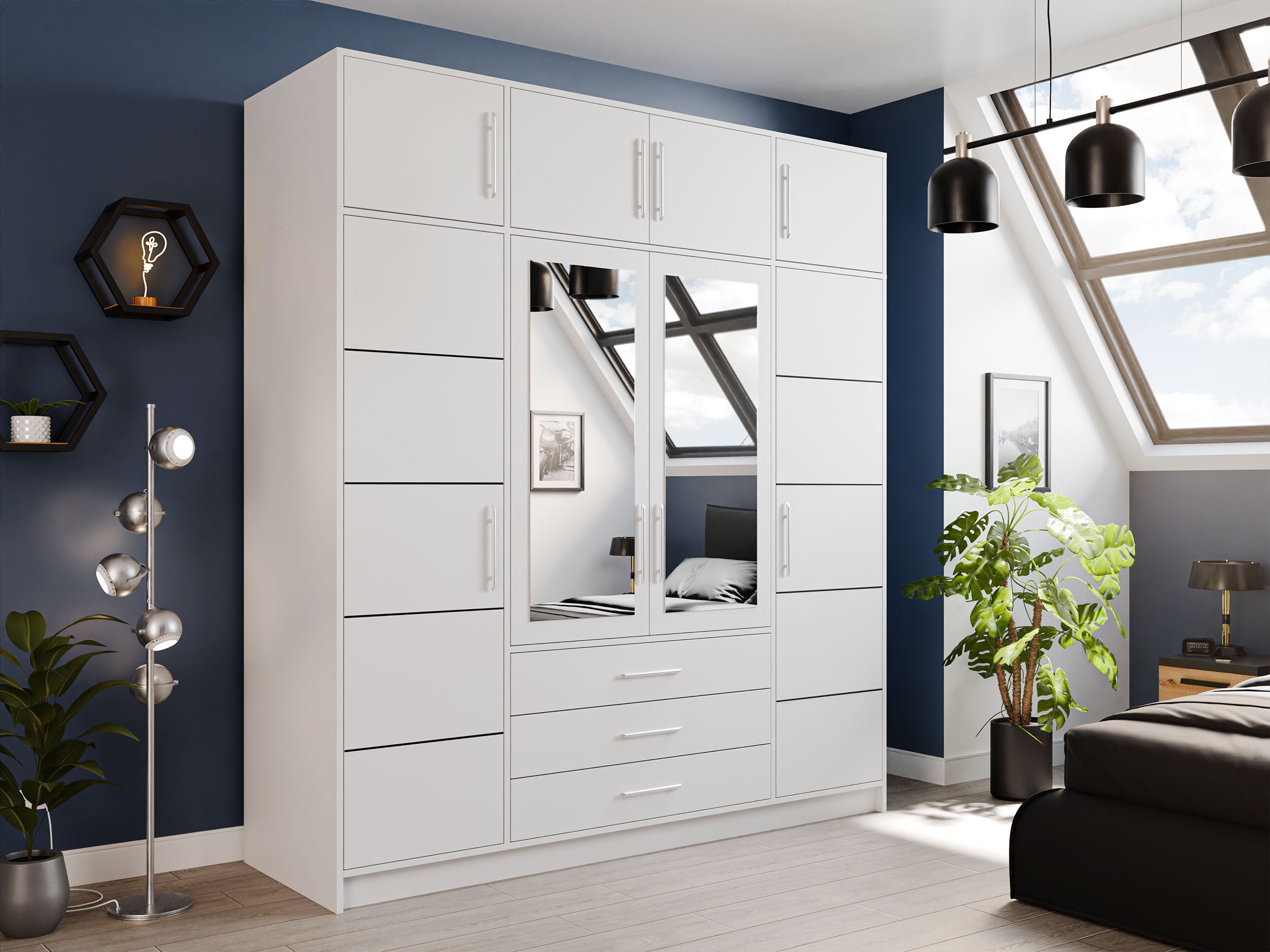 Armoire Dortivu I (Blanc)
