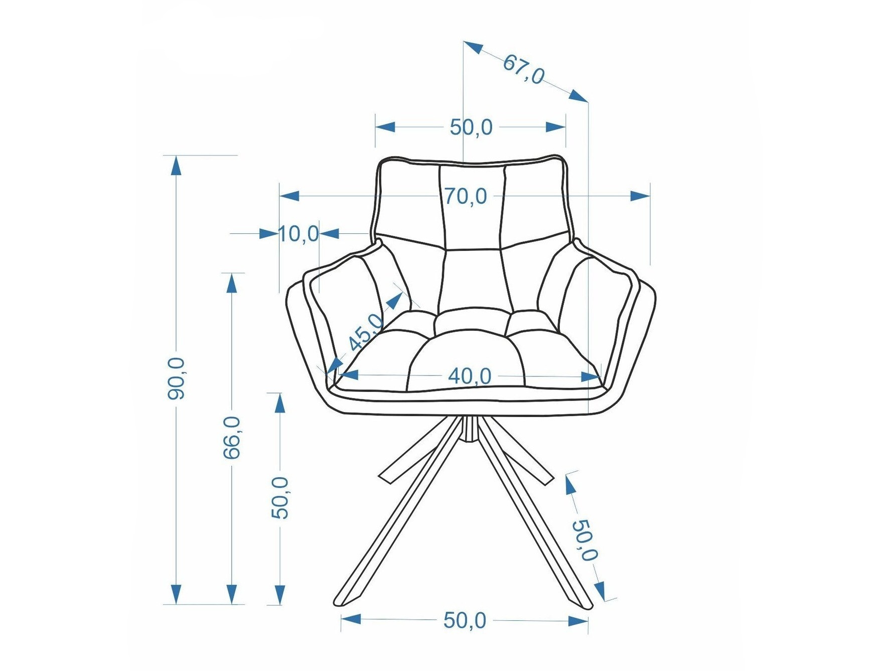 Chaise Houston 2190 (Cremona 96)