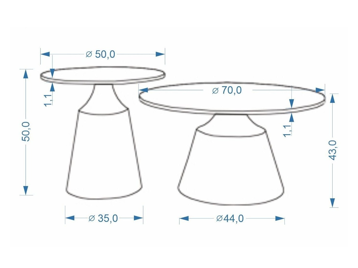 Ensemble tables basses Houston 2193