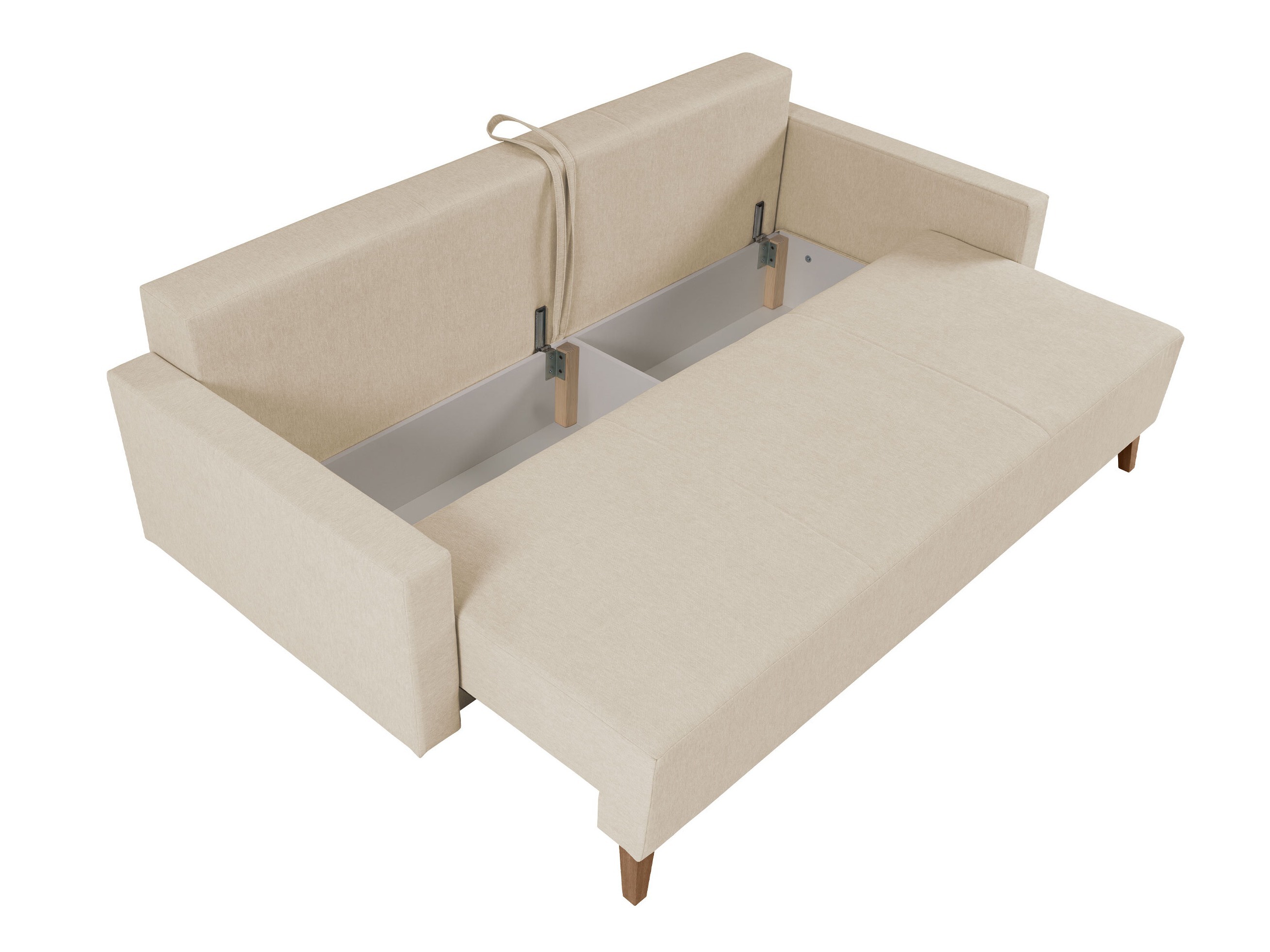 Canapé convertible Delbene 129 (Verita 03 + Chêne san remo foncé)