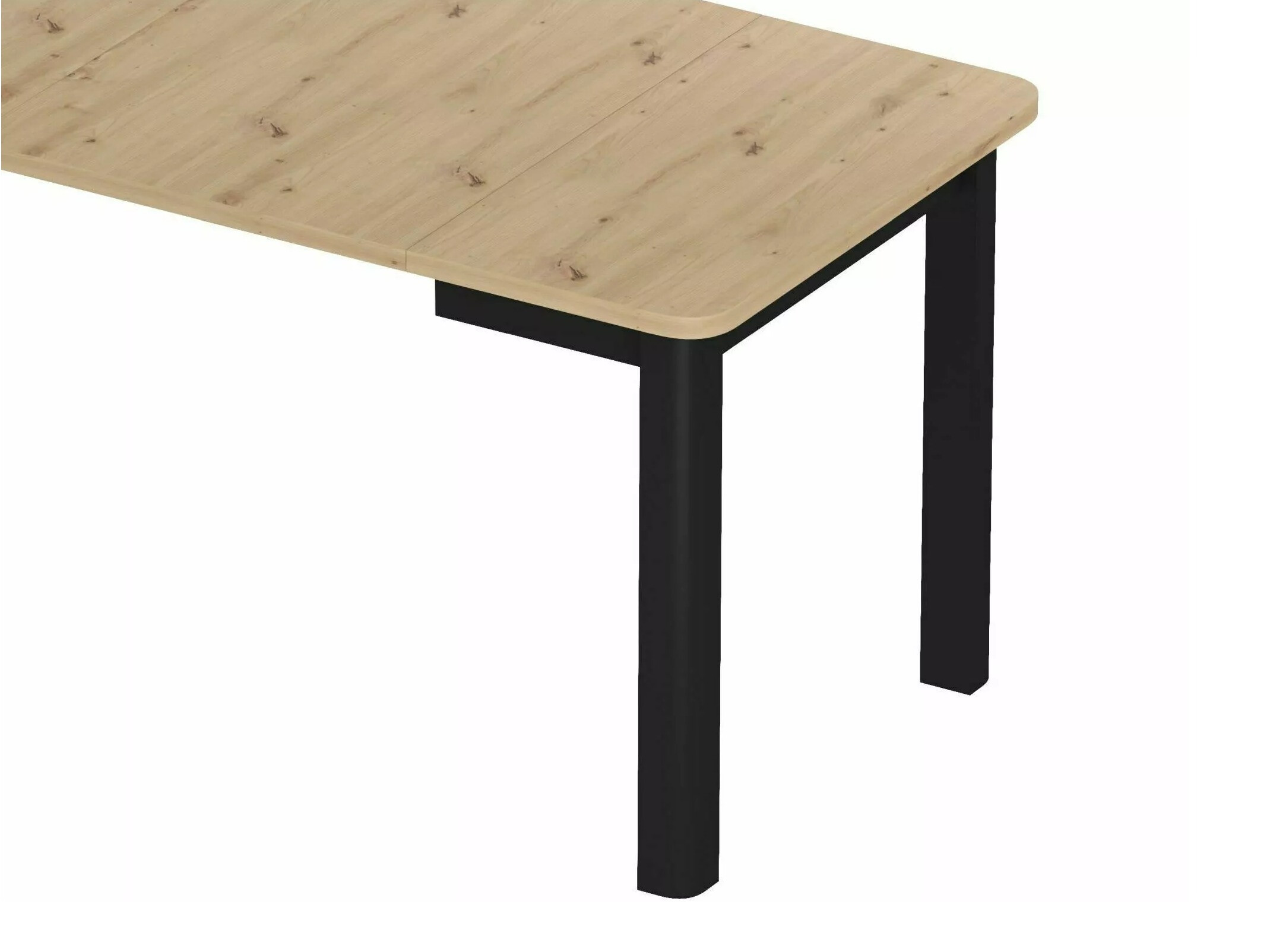 Table Detroit 1008 (Noir + Chêne Artisan)
