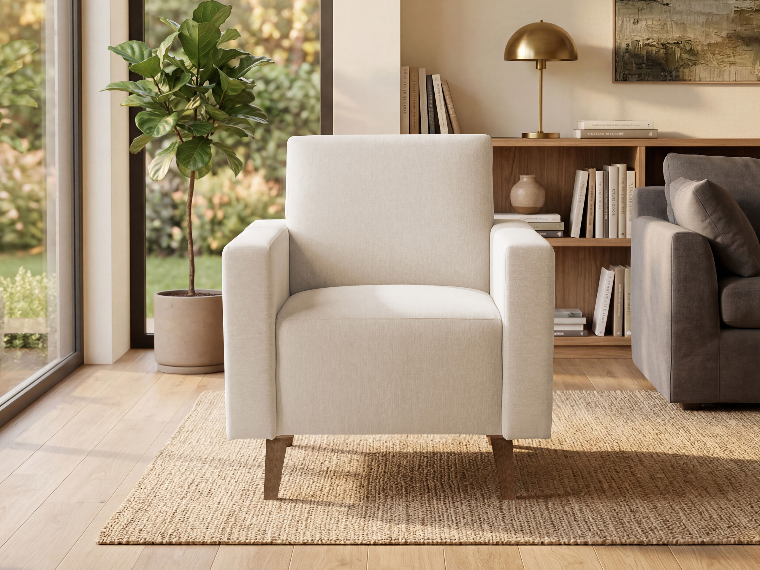 Fauteuil Delbene 131 (Verita 03 + Chêne san remo foncé)