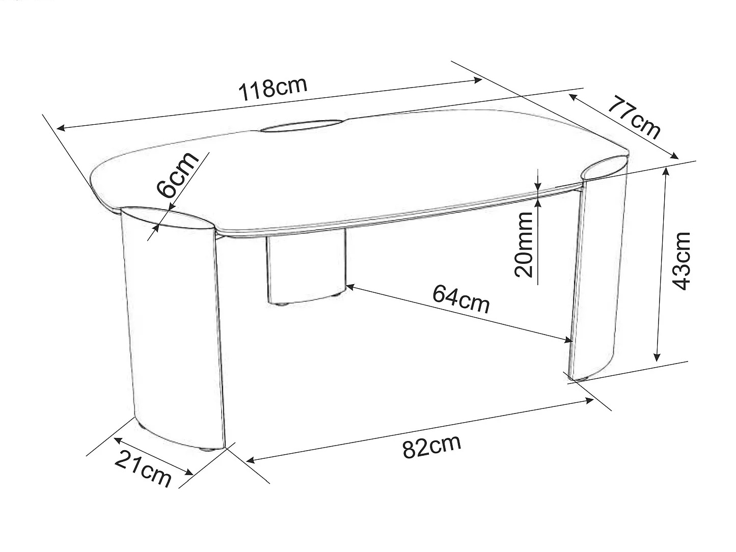 Table basse Detroit 1021