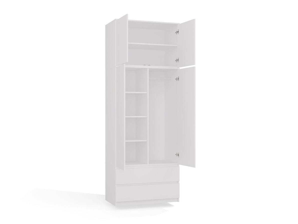 Armoire Elbvelu 135 (Blanc)