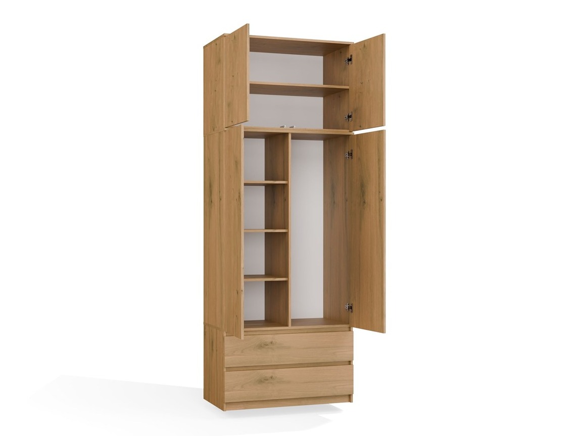 Armoire Elbvelu 135 (Chêne Artisan)