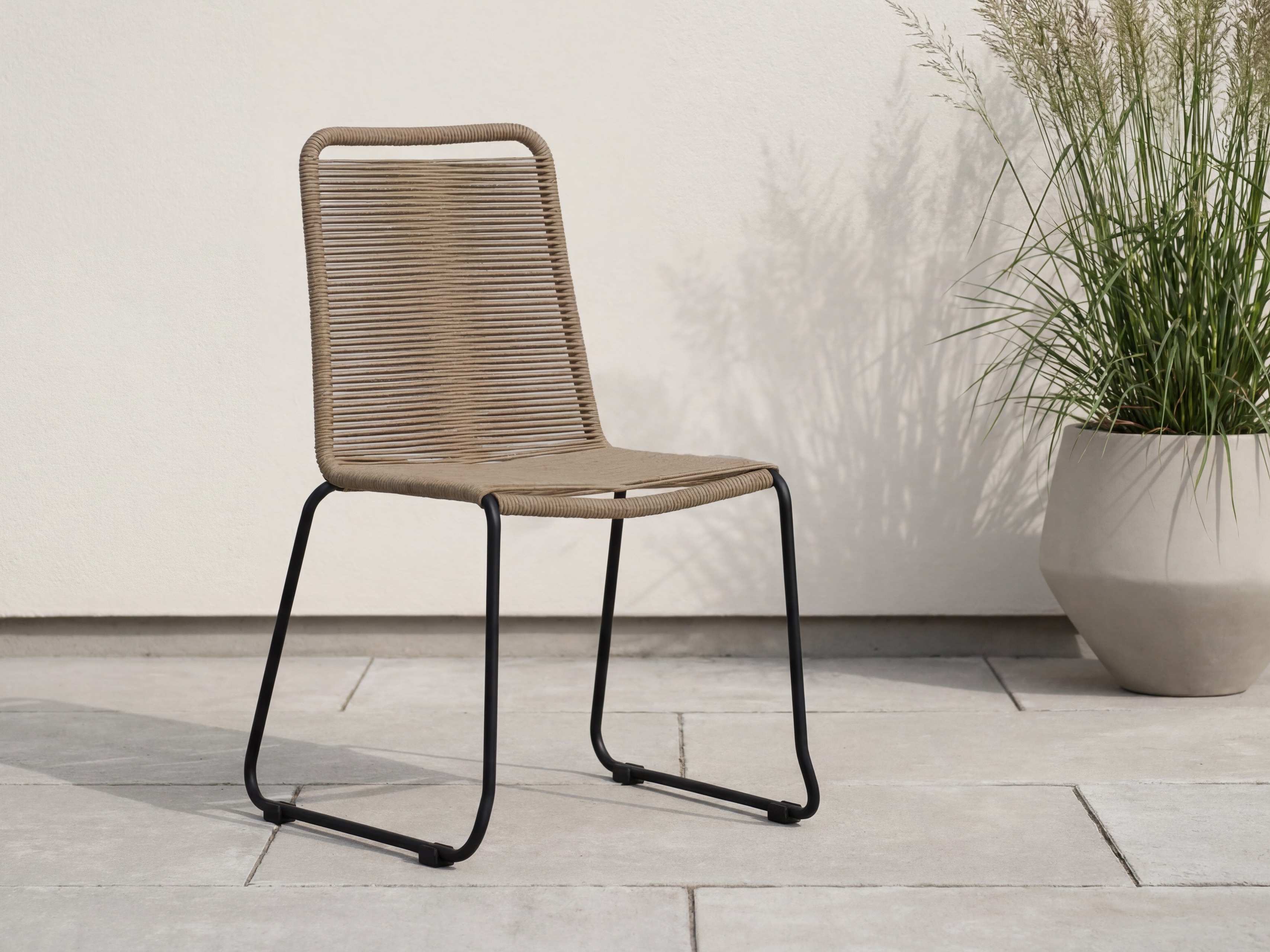Chaise de jardin Dallas 2820 (Brun clair + Noir)